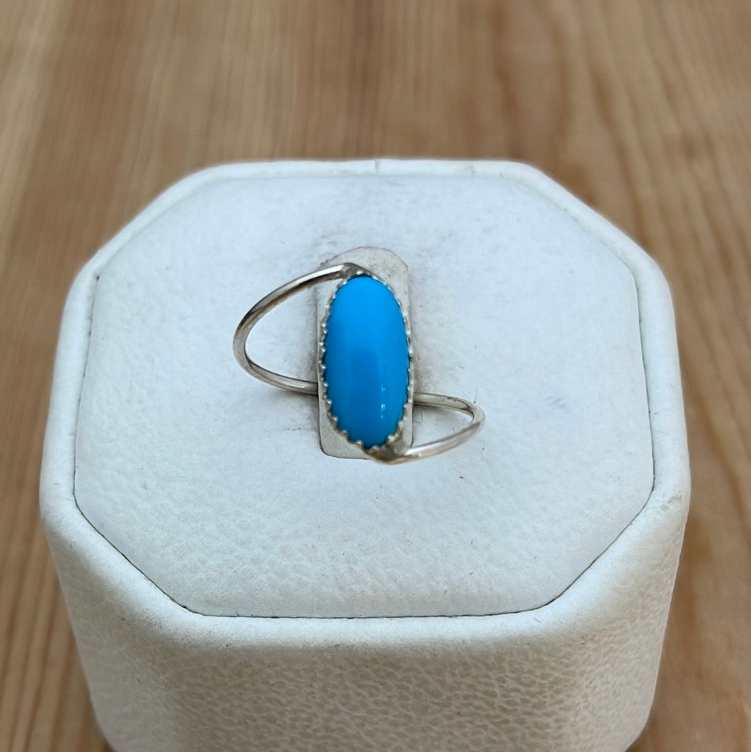 Block Turquoise Ring