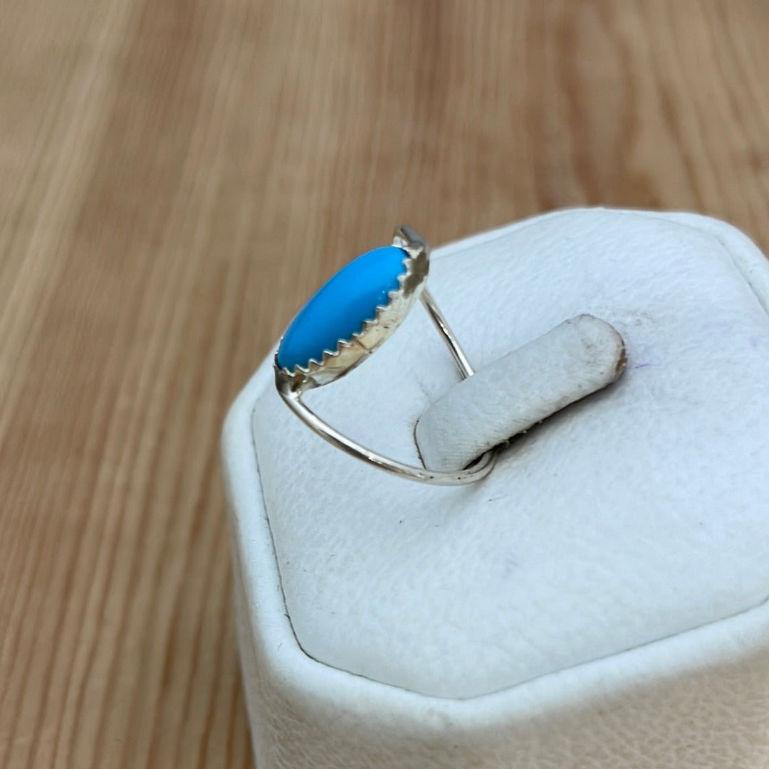 Block Turquoise Ring