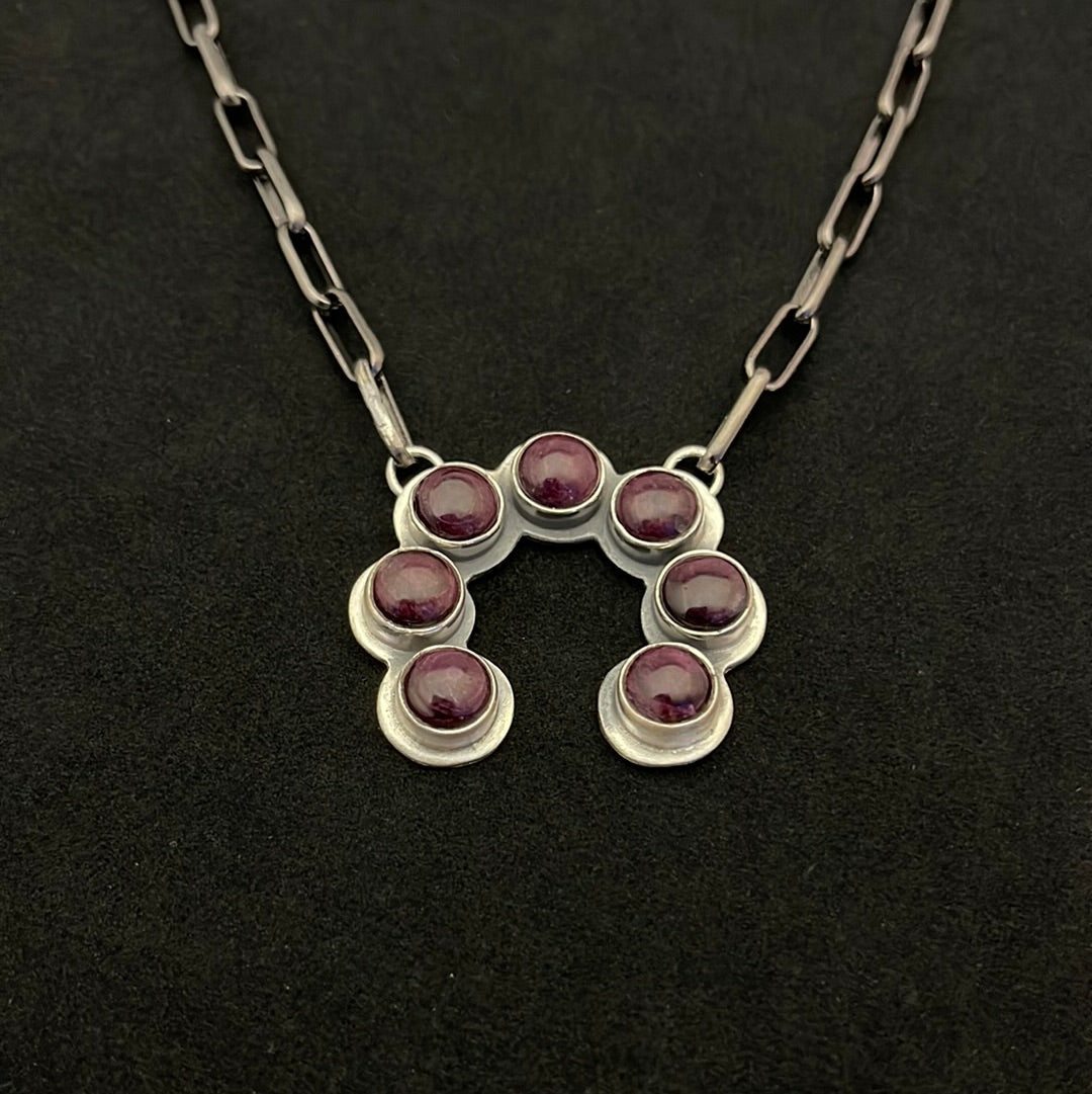 Purple Spiny Oyster Naja 16" Necklace