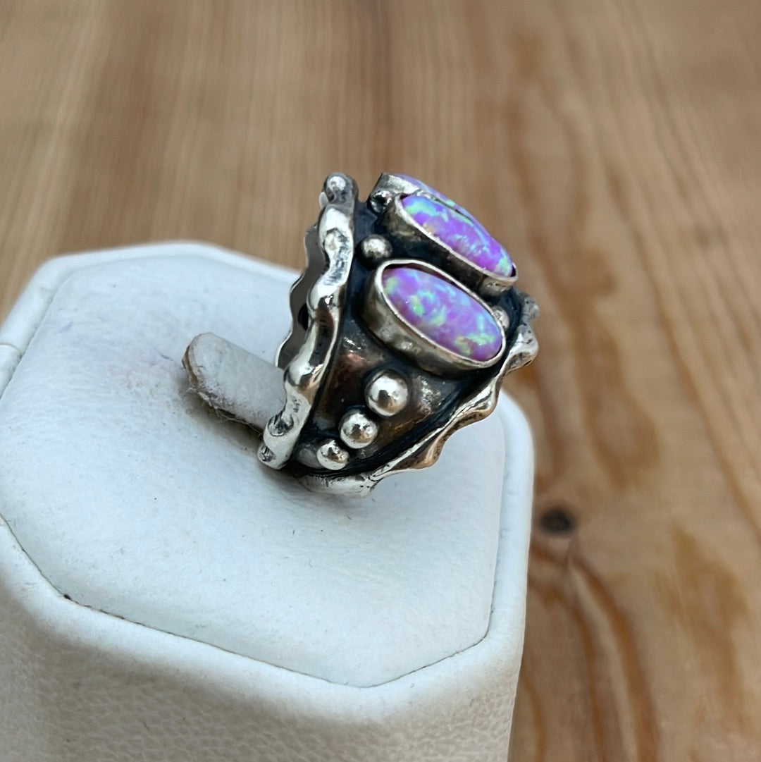 3 Opal Band Ring