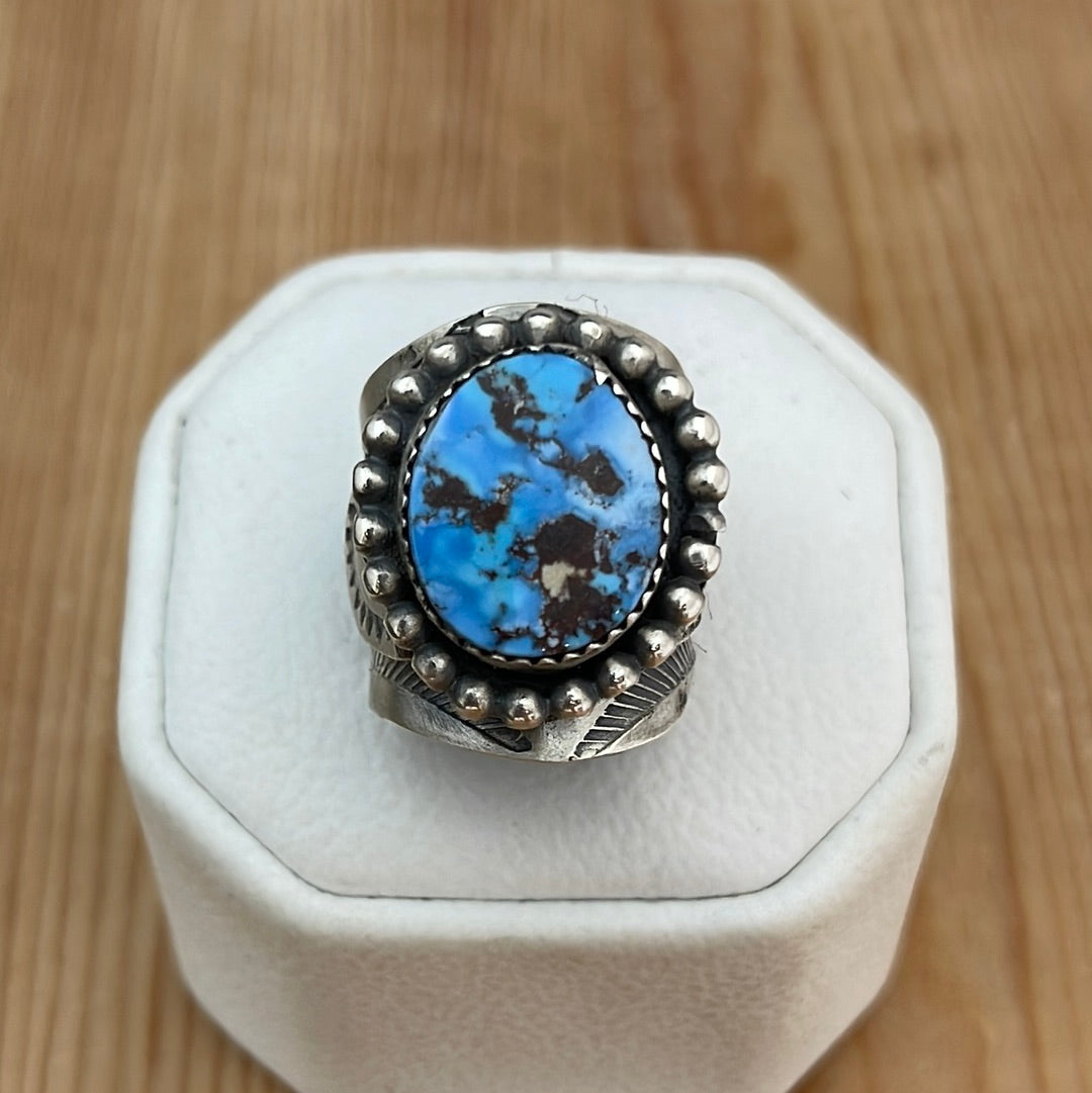 5.0 - Golden Hills Turquoise with Stamped Band