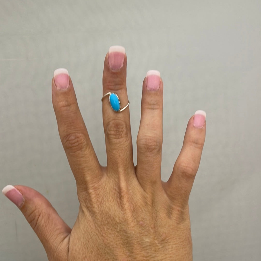 Block Turquoise Ring