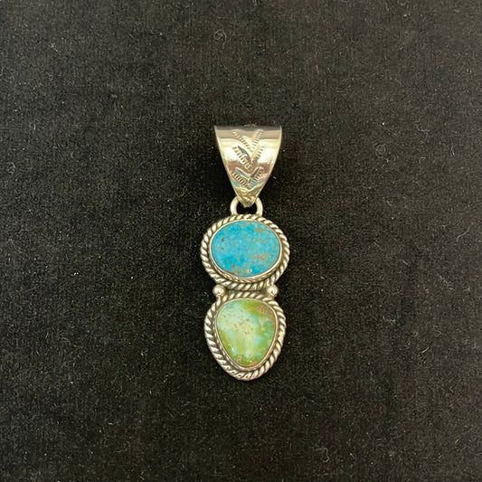 Kingman & Sonoran Gold Turquoise Pendant