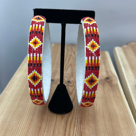 3 3/4” Diameter Cut Bead Hoops