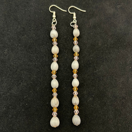 Cherokee Corn Beads 4 1/2" Earrings