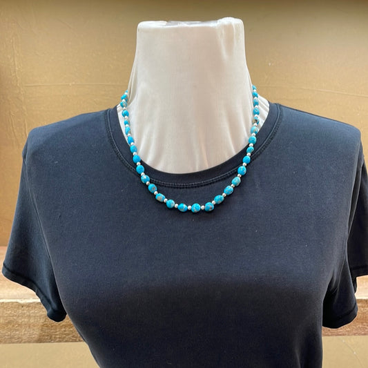 Natural Sleeping Beauty Turquoise Nuggets 20” Necklace