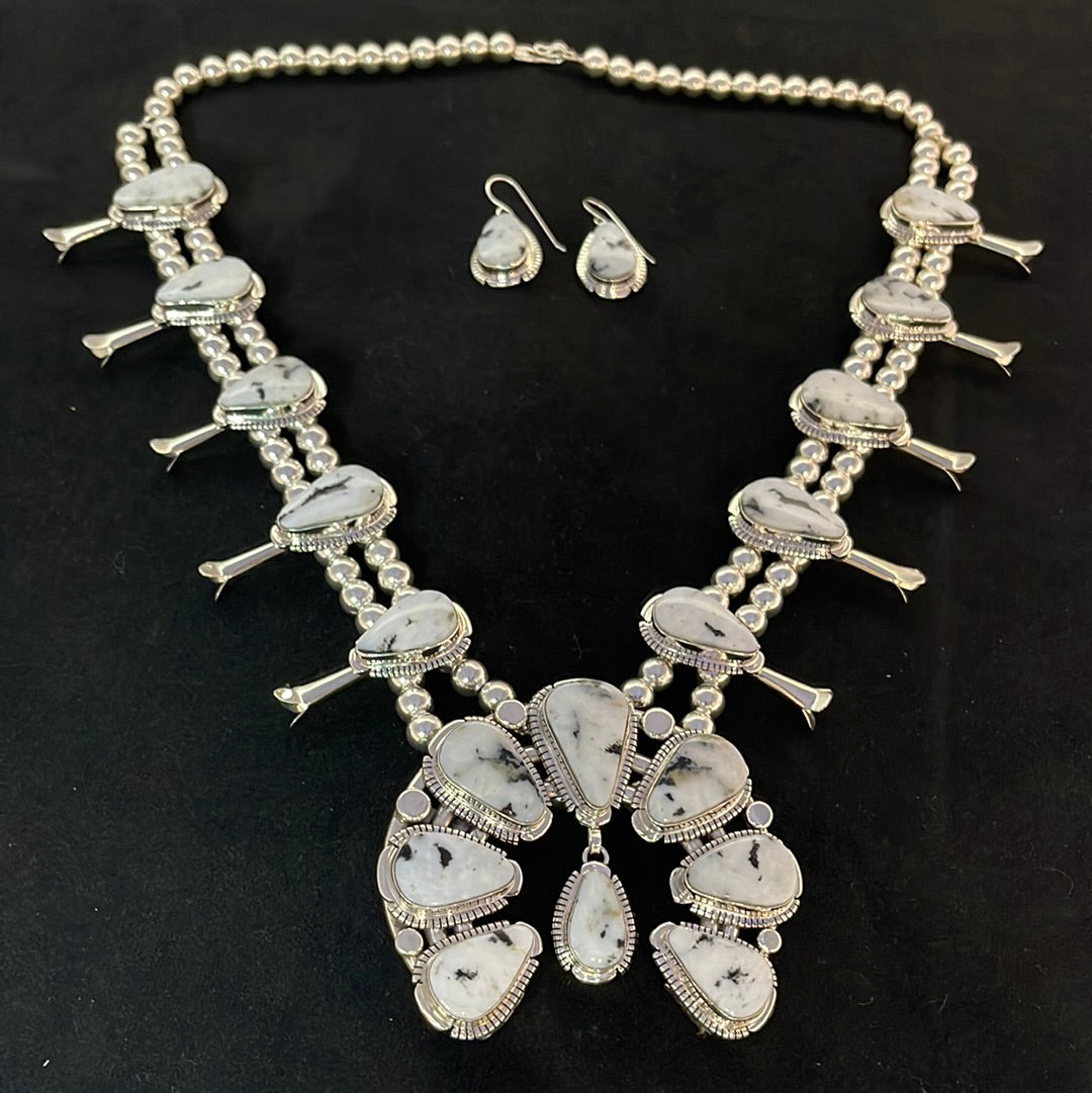 White buffalo squash blossom Clearance