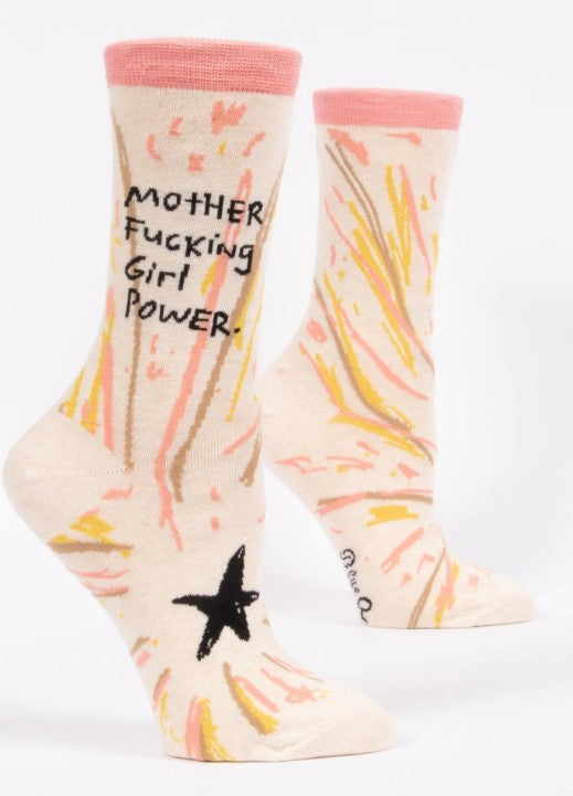 Mother Fucking Girl Power - Women's Crew Socks