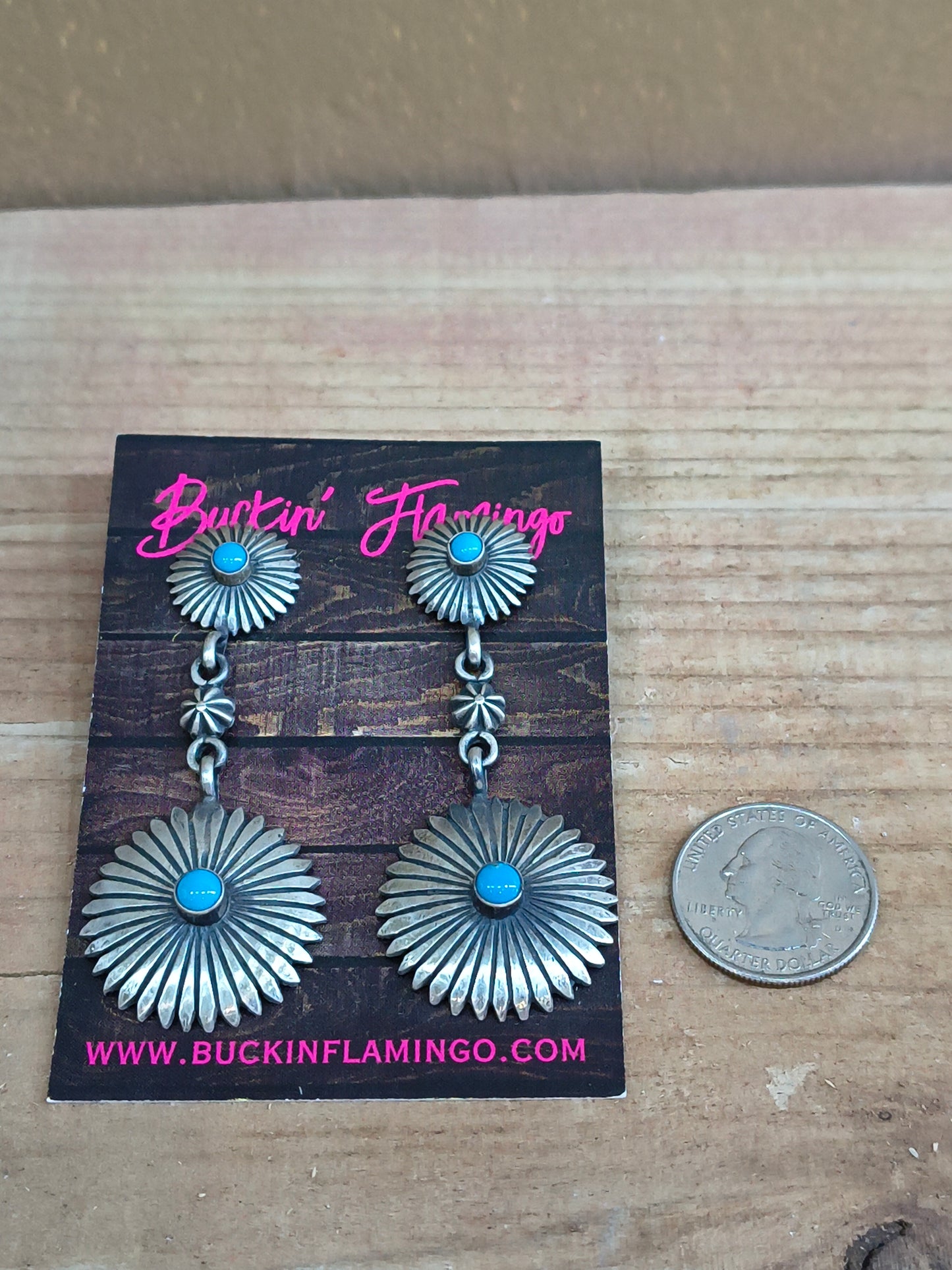 Turquoise Sterling Silver Dangle Earrings