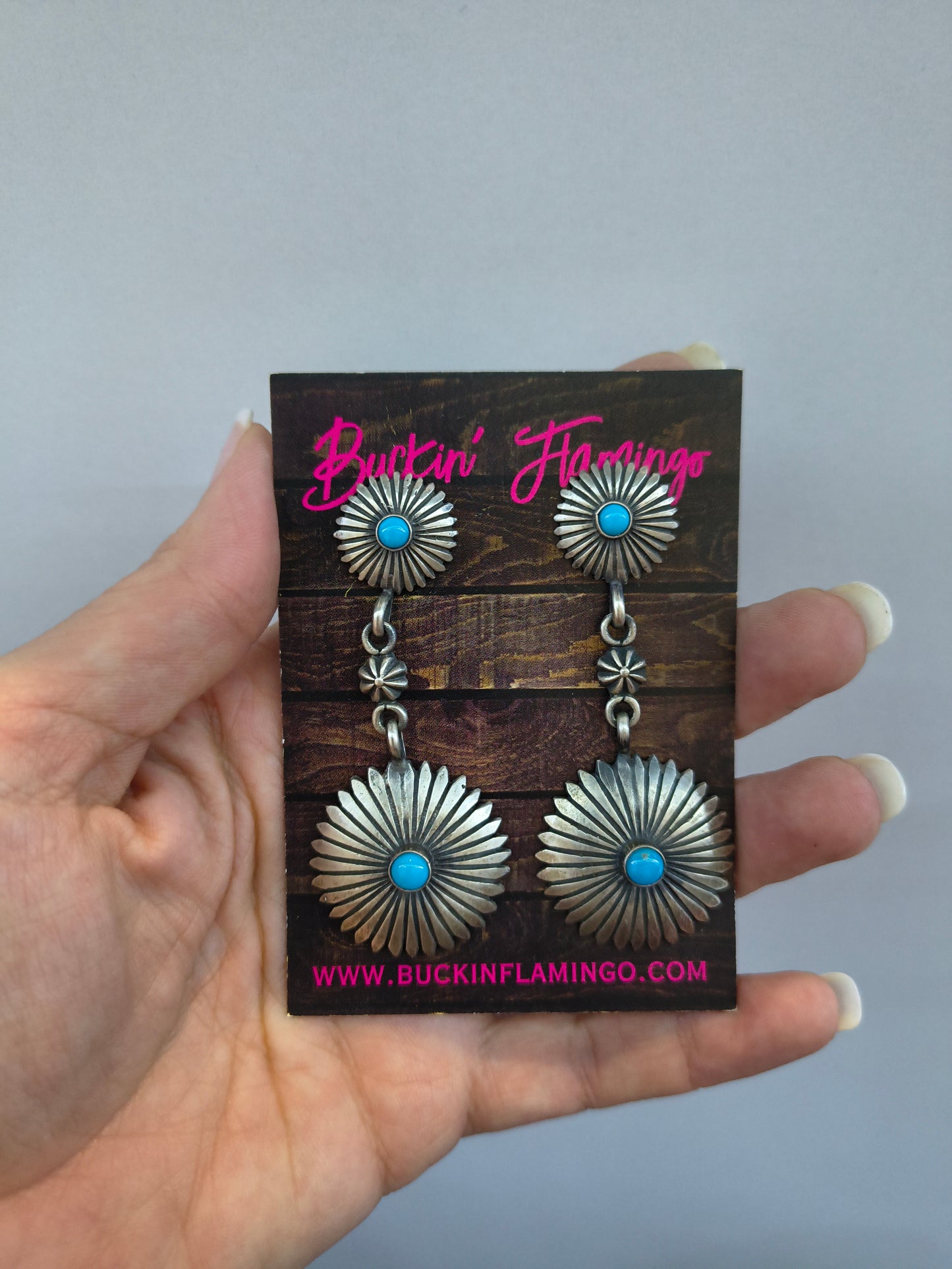 Turquoise Sterling Silver Dangle Earrings