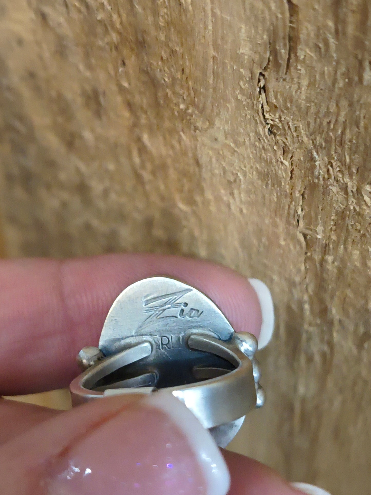 5.0 White Water Turquoise Ring by Zia