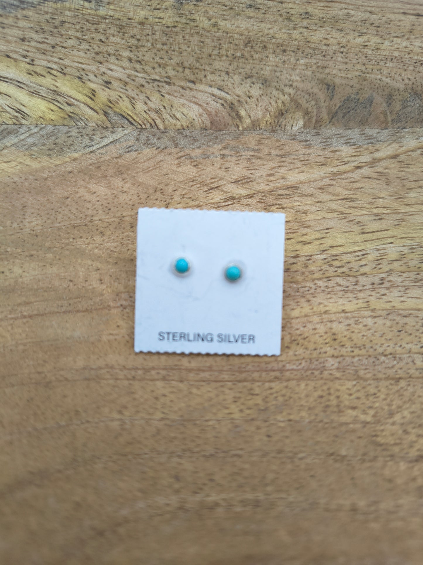 Sleeping Beauty Turquoise 3.5 mm Small Post Earrings