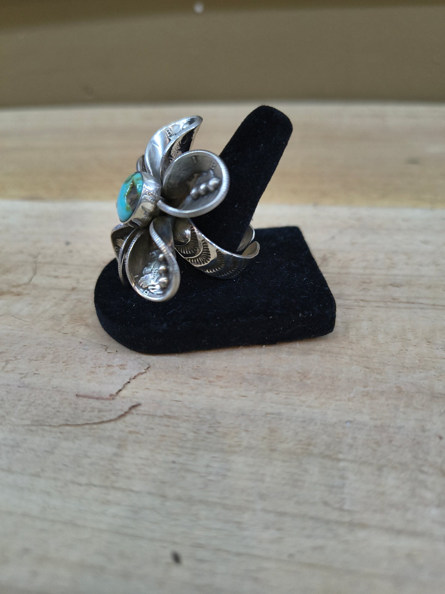 Sonoran Gold Mercury Dime Adjustable Ring by James Begay, Jr., Navajo