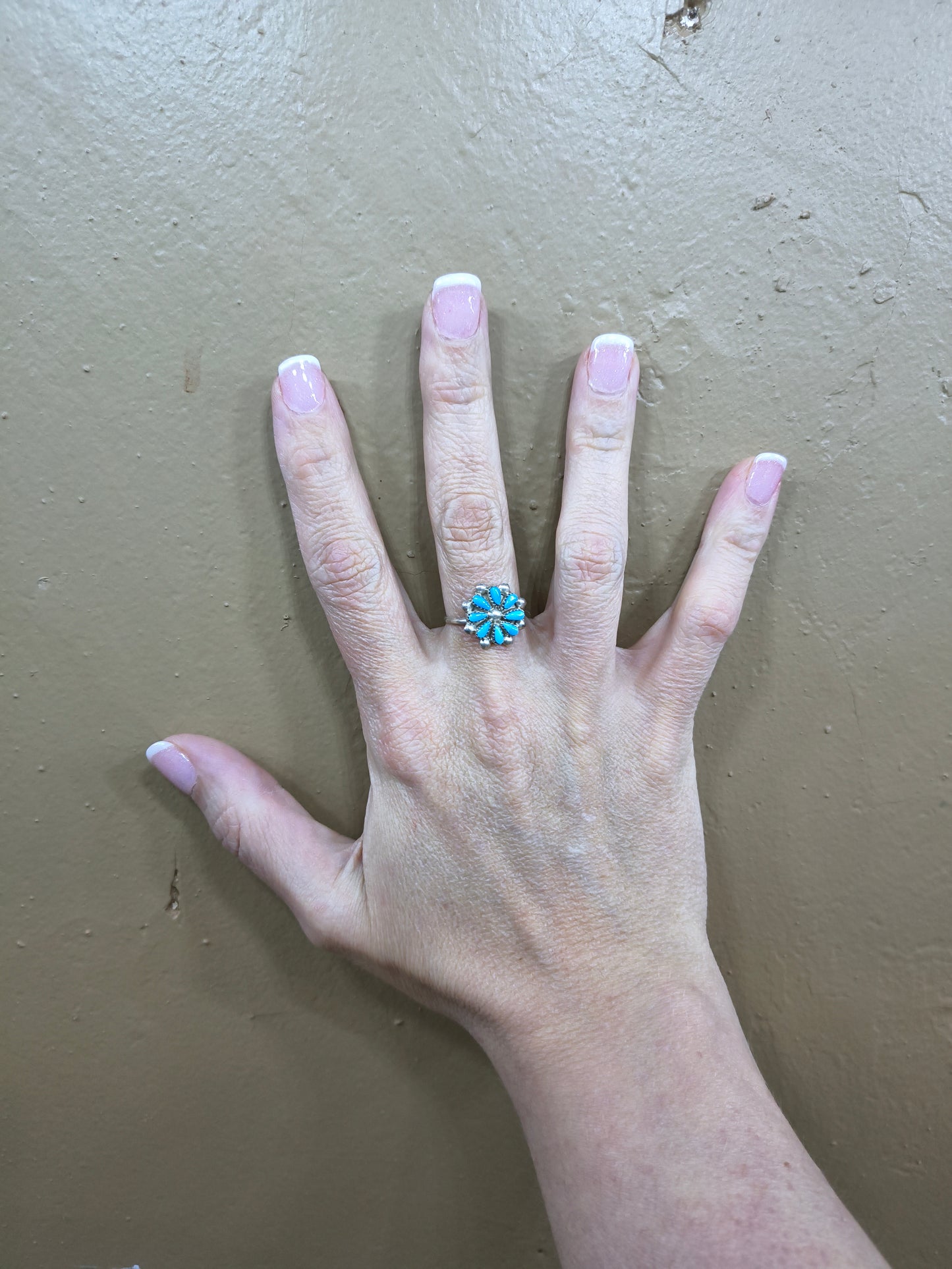 7.0 Turquoise Cluster Ring
