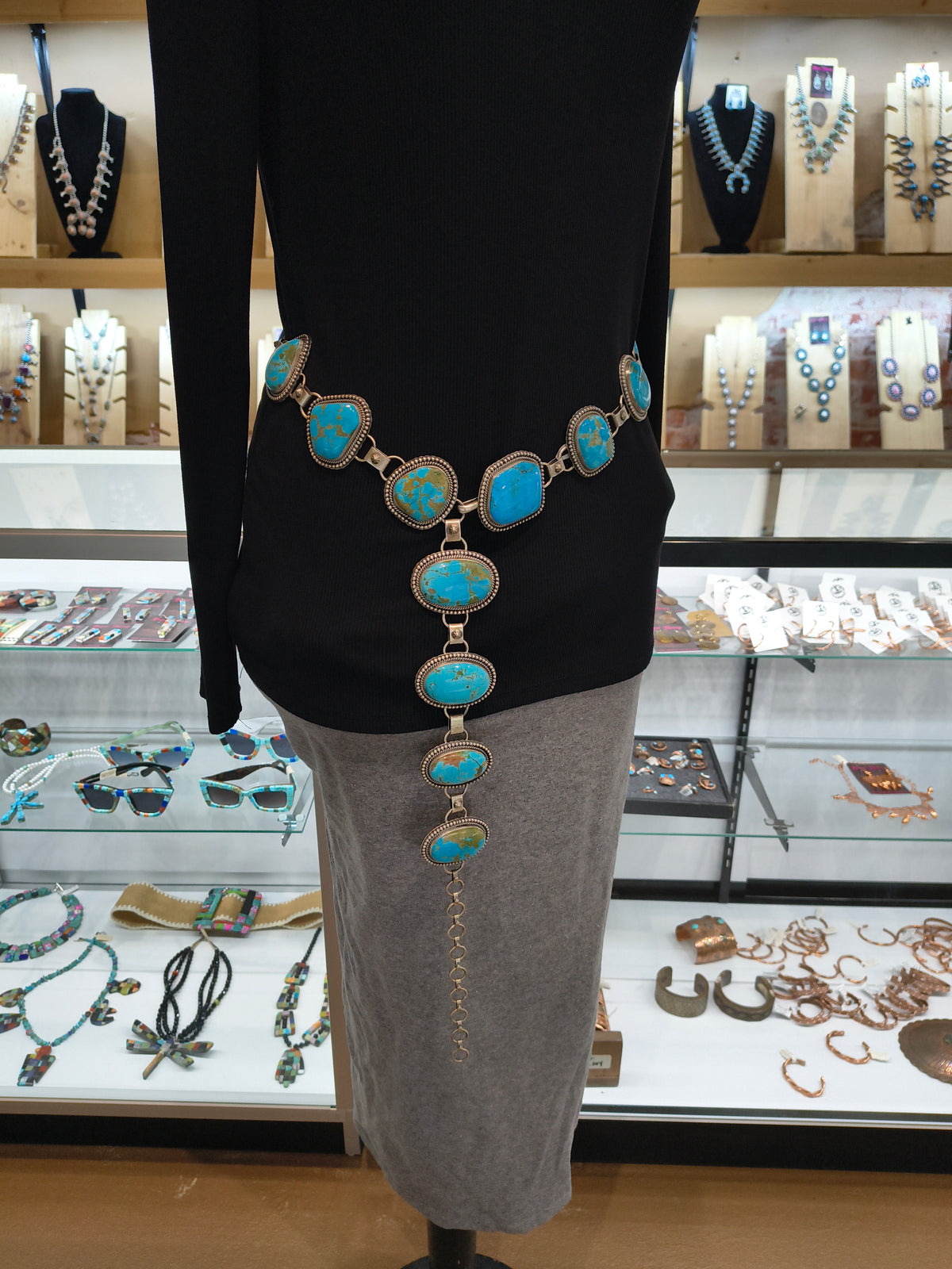 Turquoise 41- 47" Belt