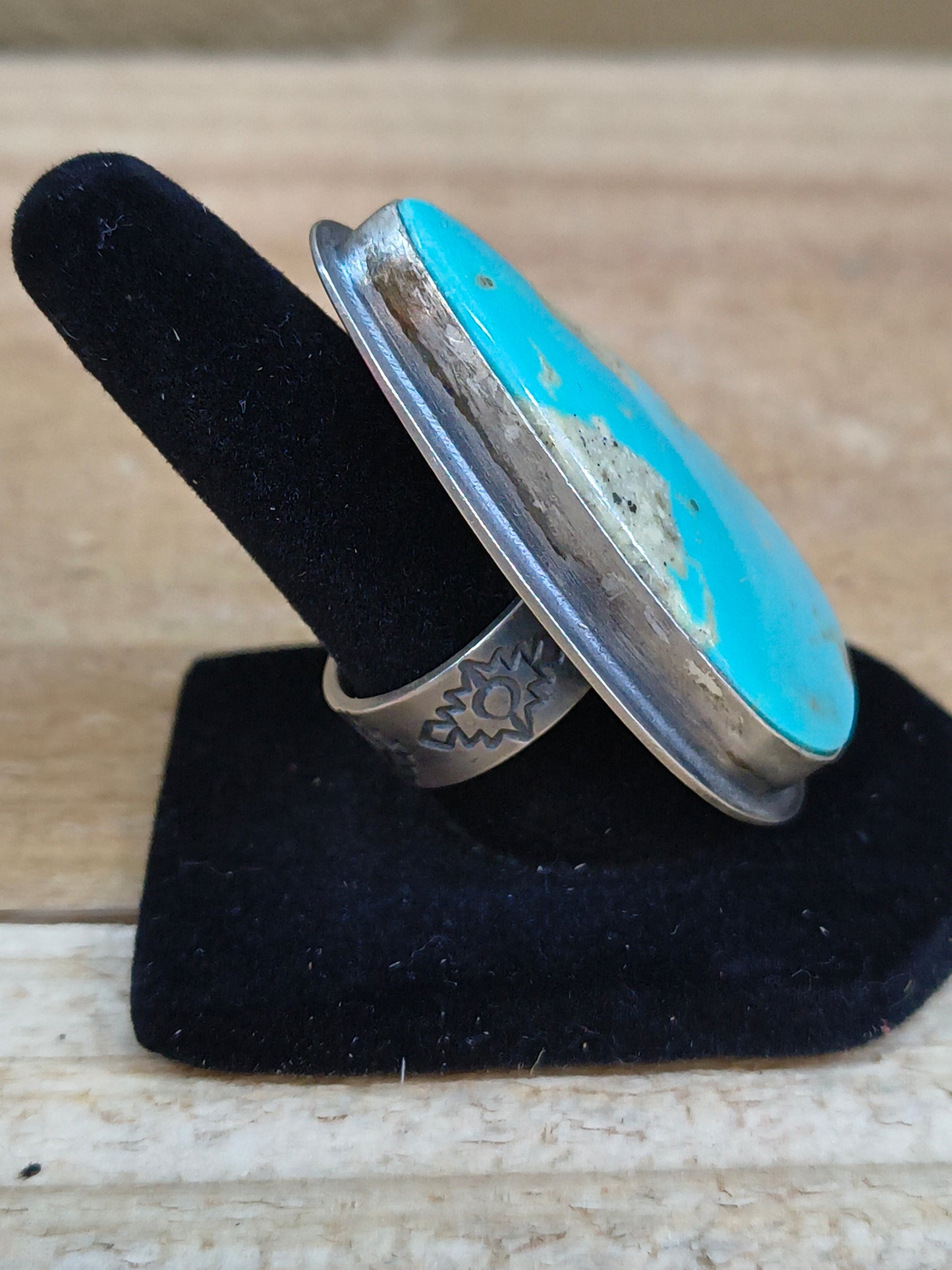 7.0 Turquoise Teardrop Ring