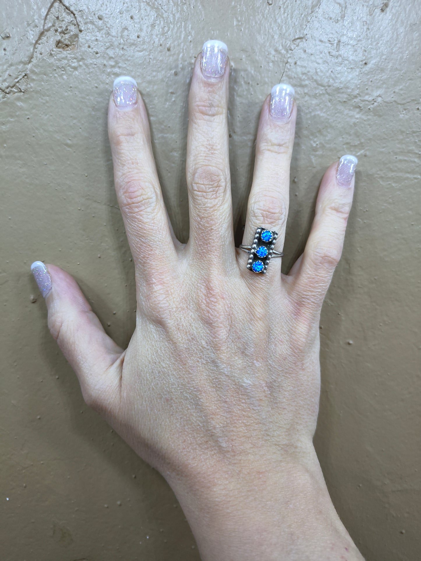 6.0 - Opal 3 Stone Ring
