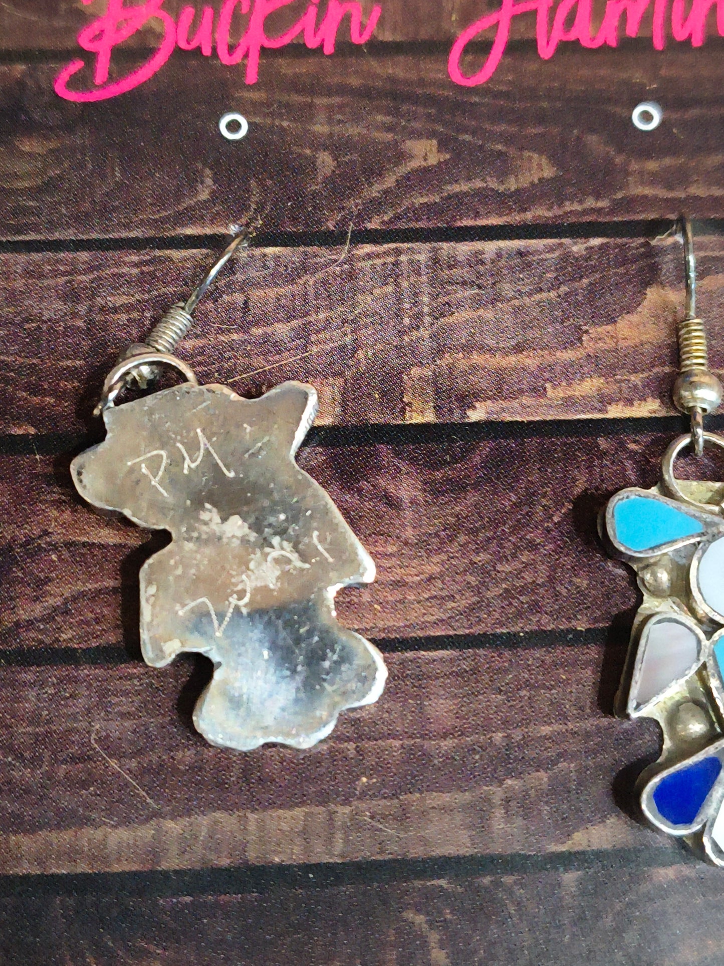Multi-Stone Bird Hook Earrings