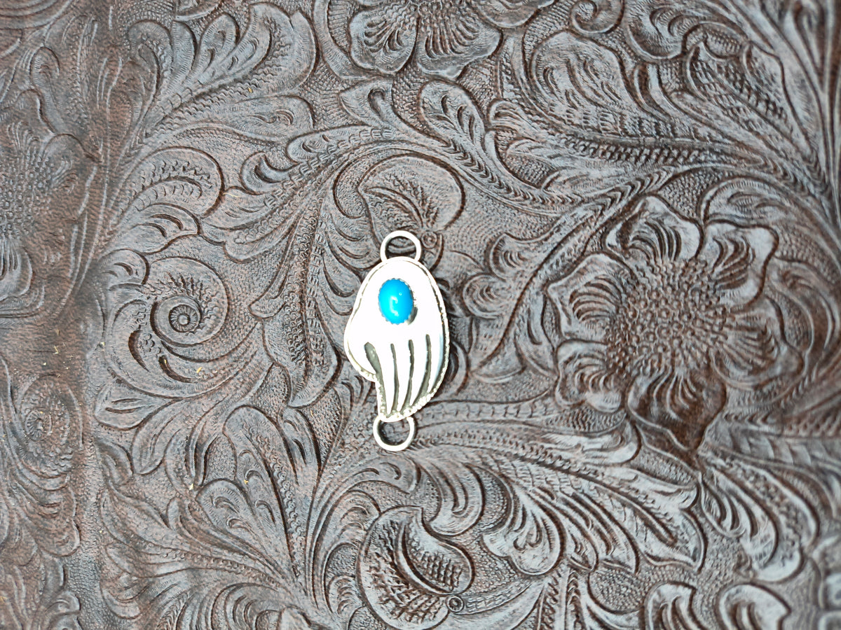 4 Piece Set by Marie Jackson, Navajo-Ring Size 8.0, 23” Handmade Chain with Sleeping Beauty Turquoise, Lapis, and Coral.