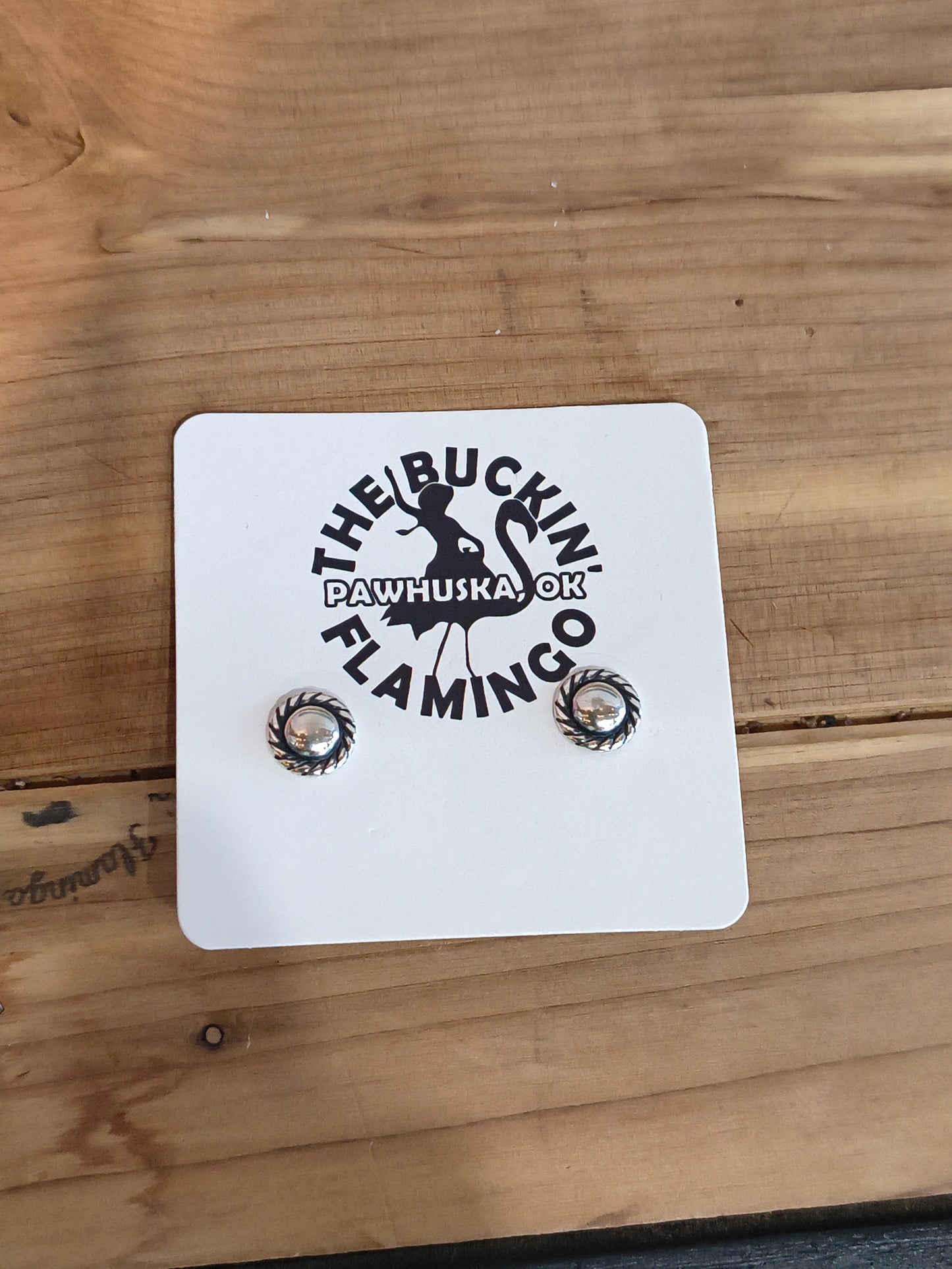 Hypoallergenic Post 8 mm Concho Earrings