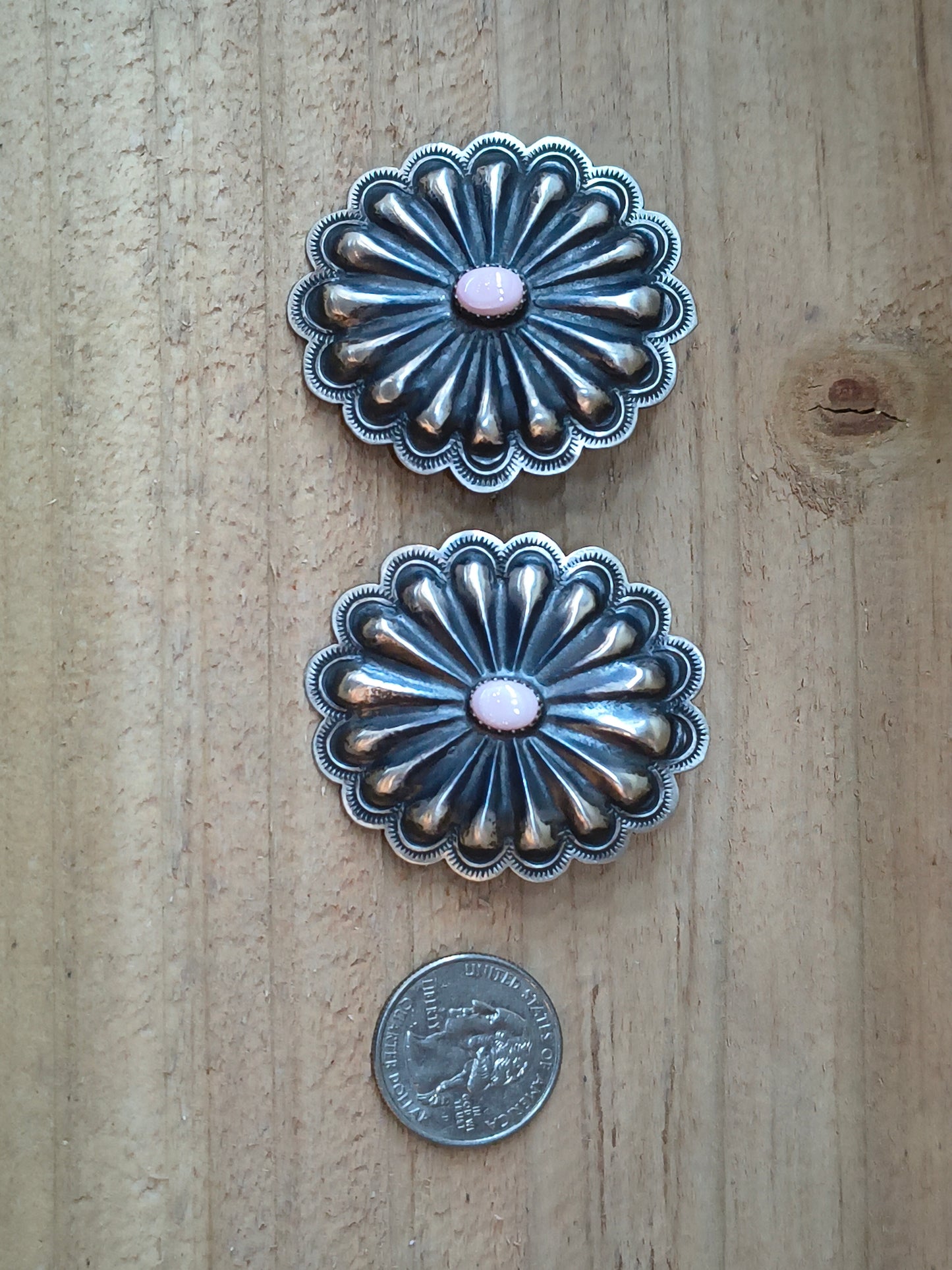 Large Concho Earring with Conch Shell by Glynn Livingston