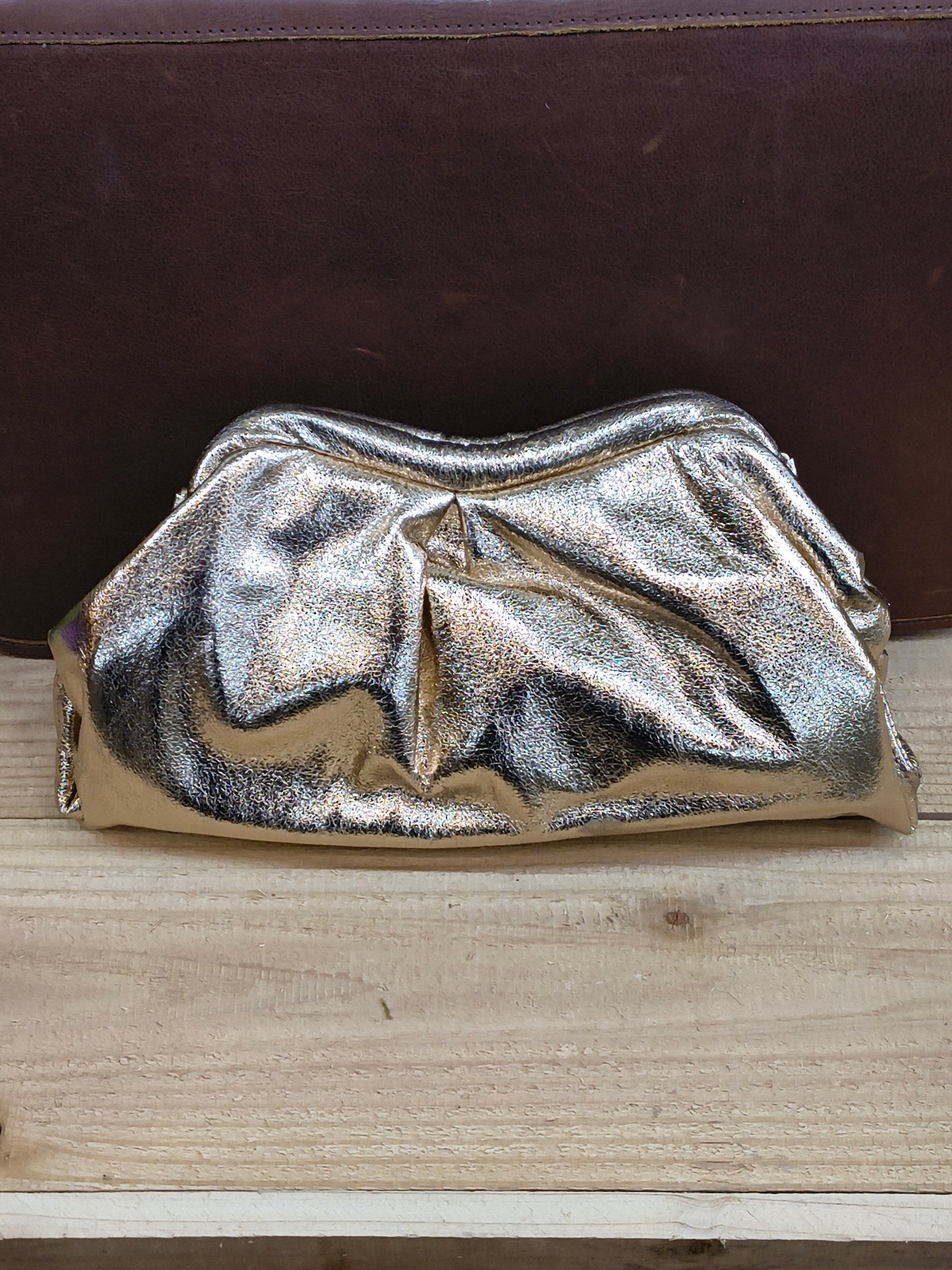 Metallic Clutch Handbag