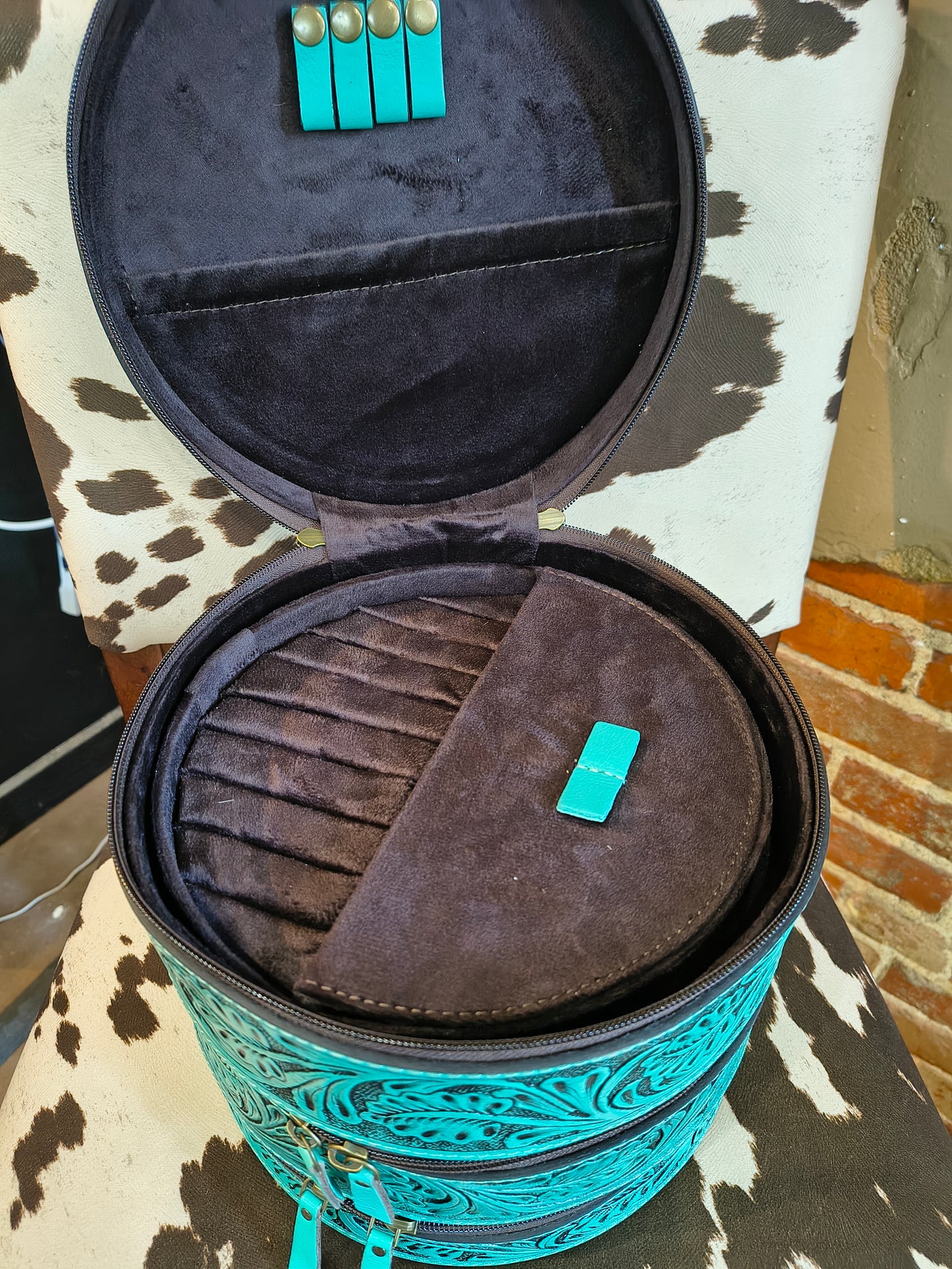 Triple Stack Round Jewelry Box