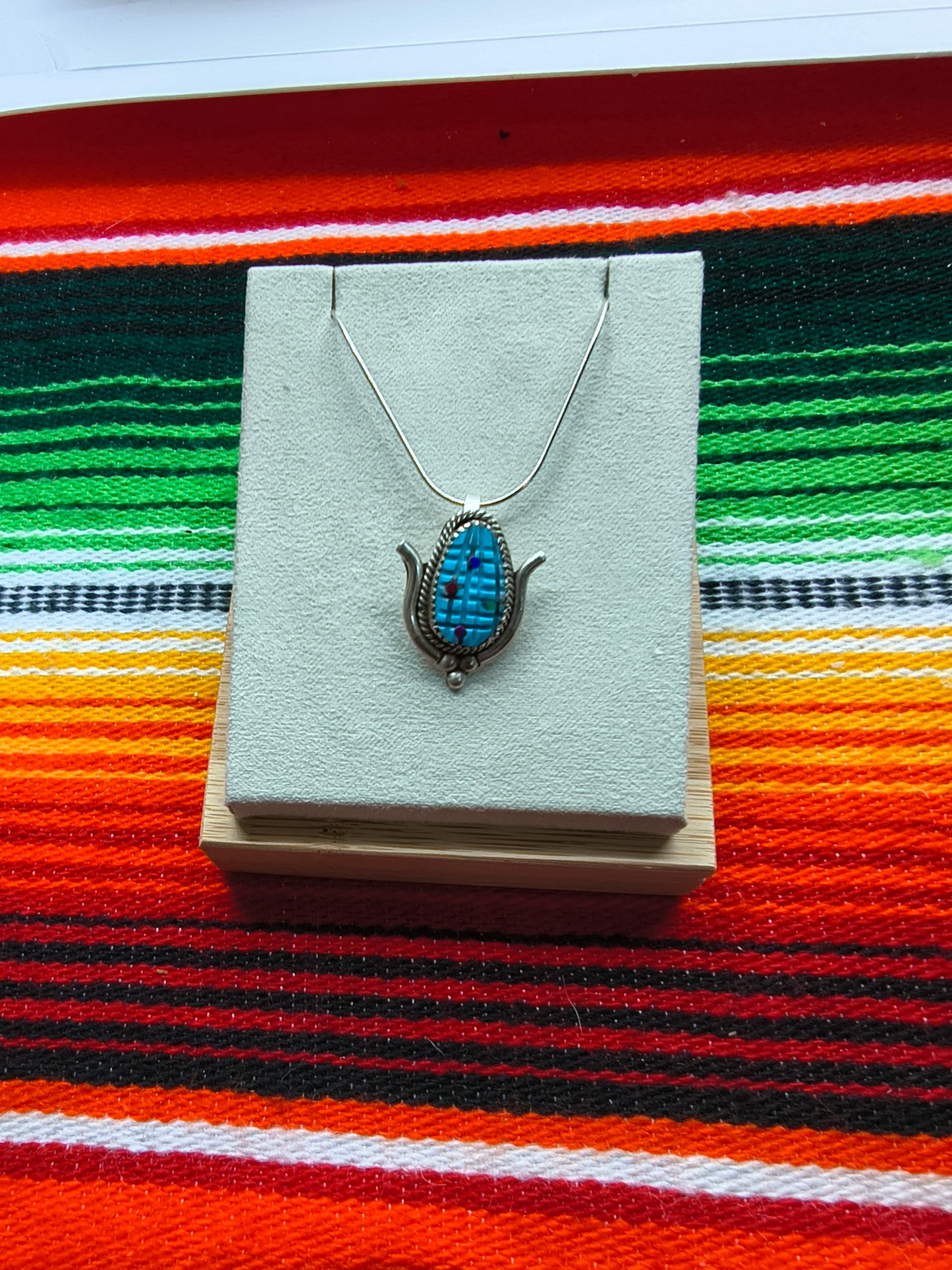 Flint Corn Pendant on 16" chain