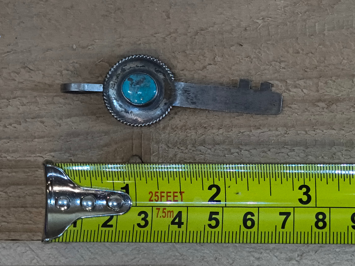 Thunder Mountain Turquoise Pendant 8mm Bail by Scott Skeets, Navajo