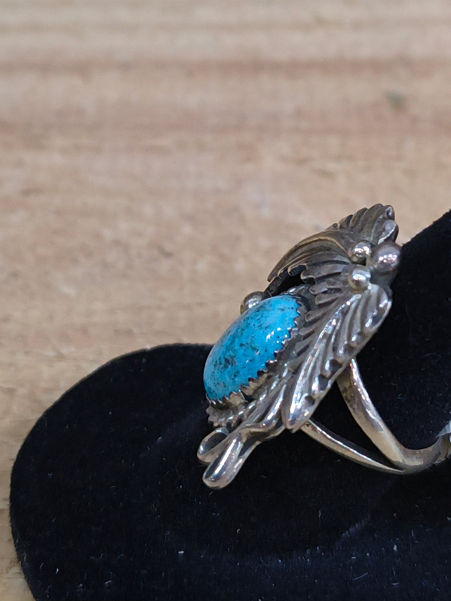 6.0 Kingman Turquoise Ring by George Begay