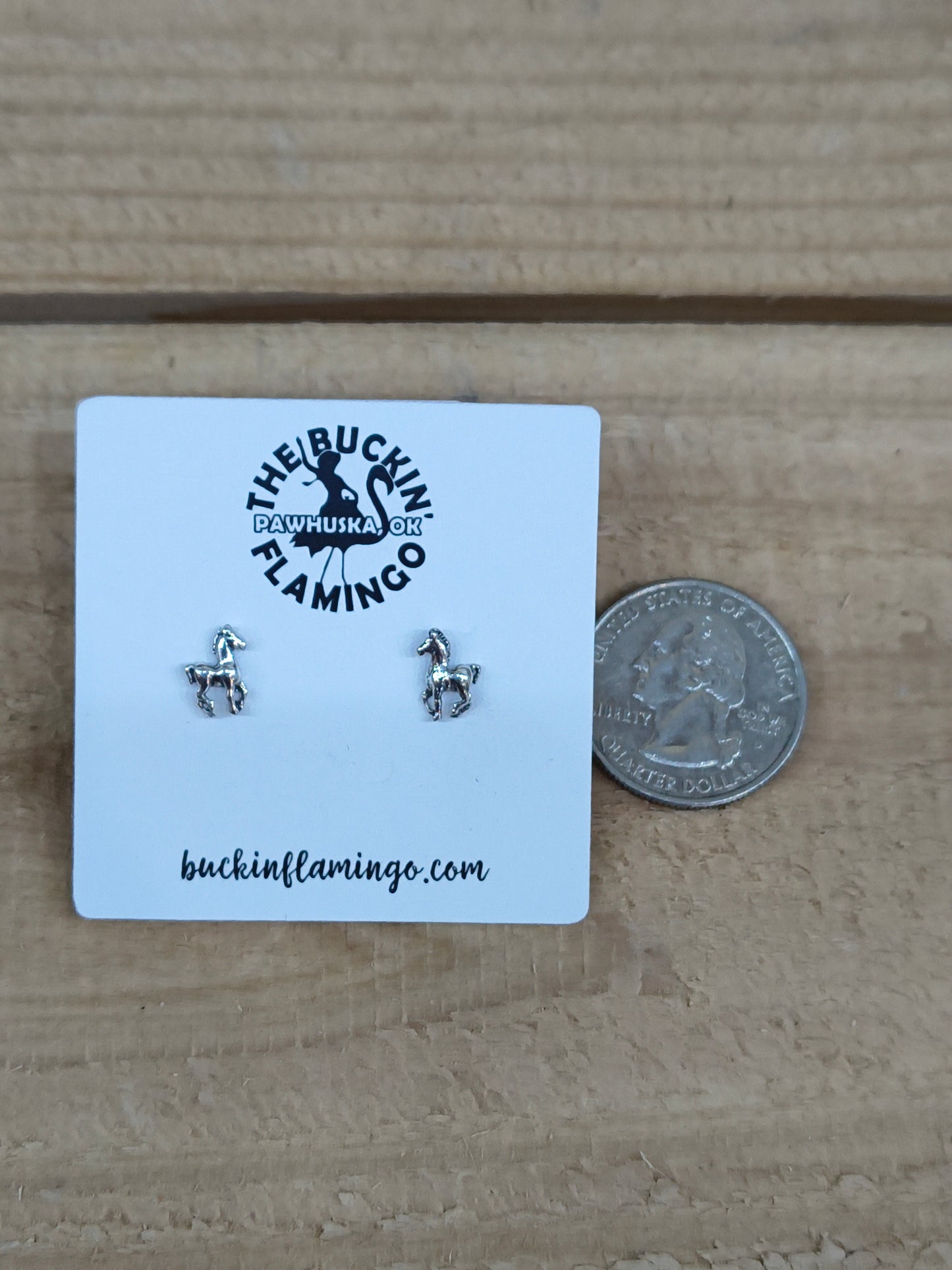 Sterling Silver Horse Post Earrings