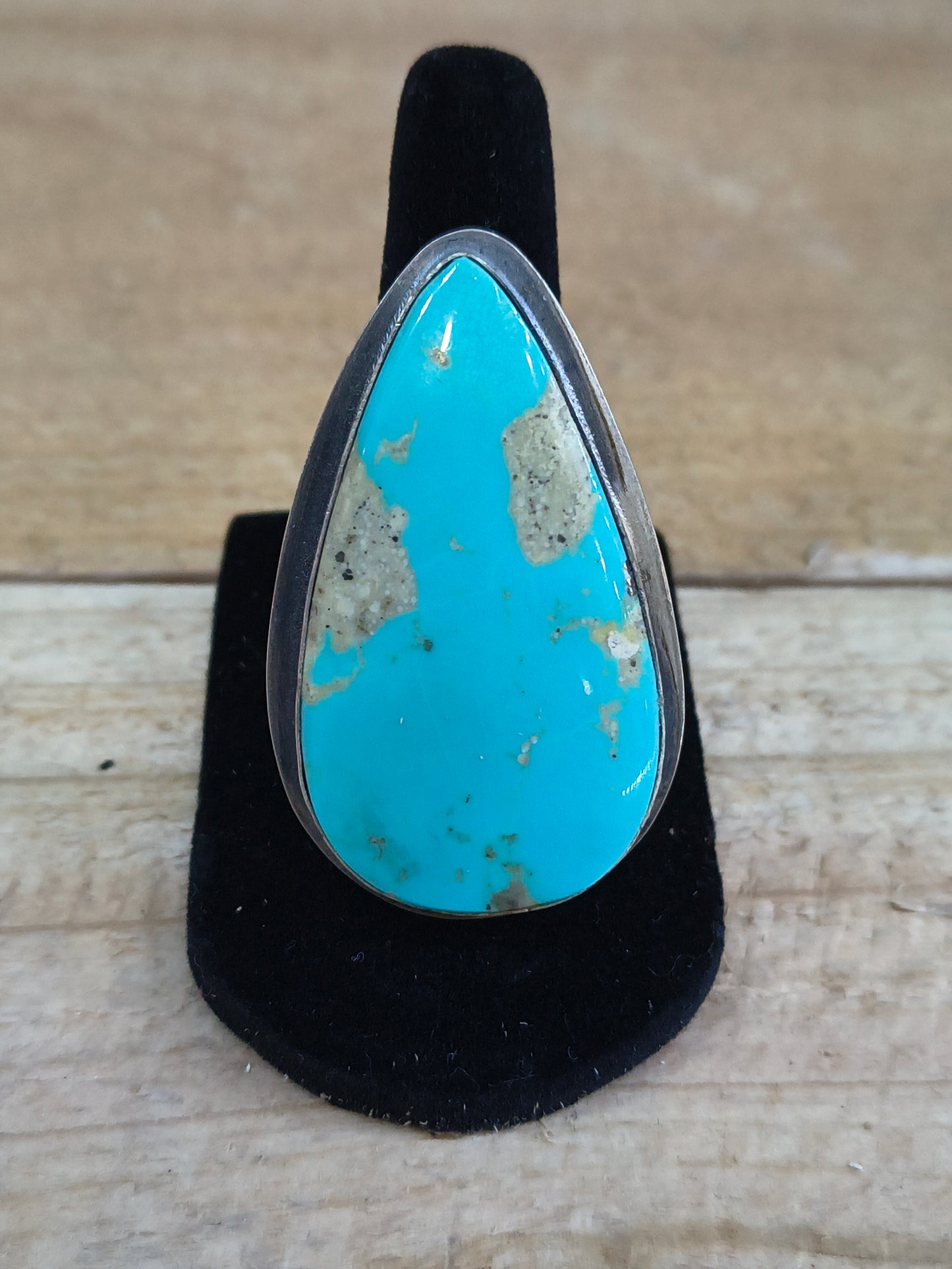 7.0 Turquoise Teardrop Ring