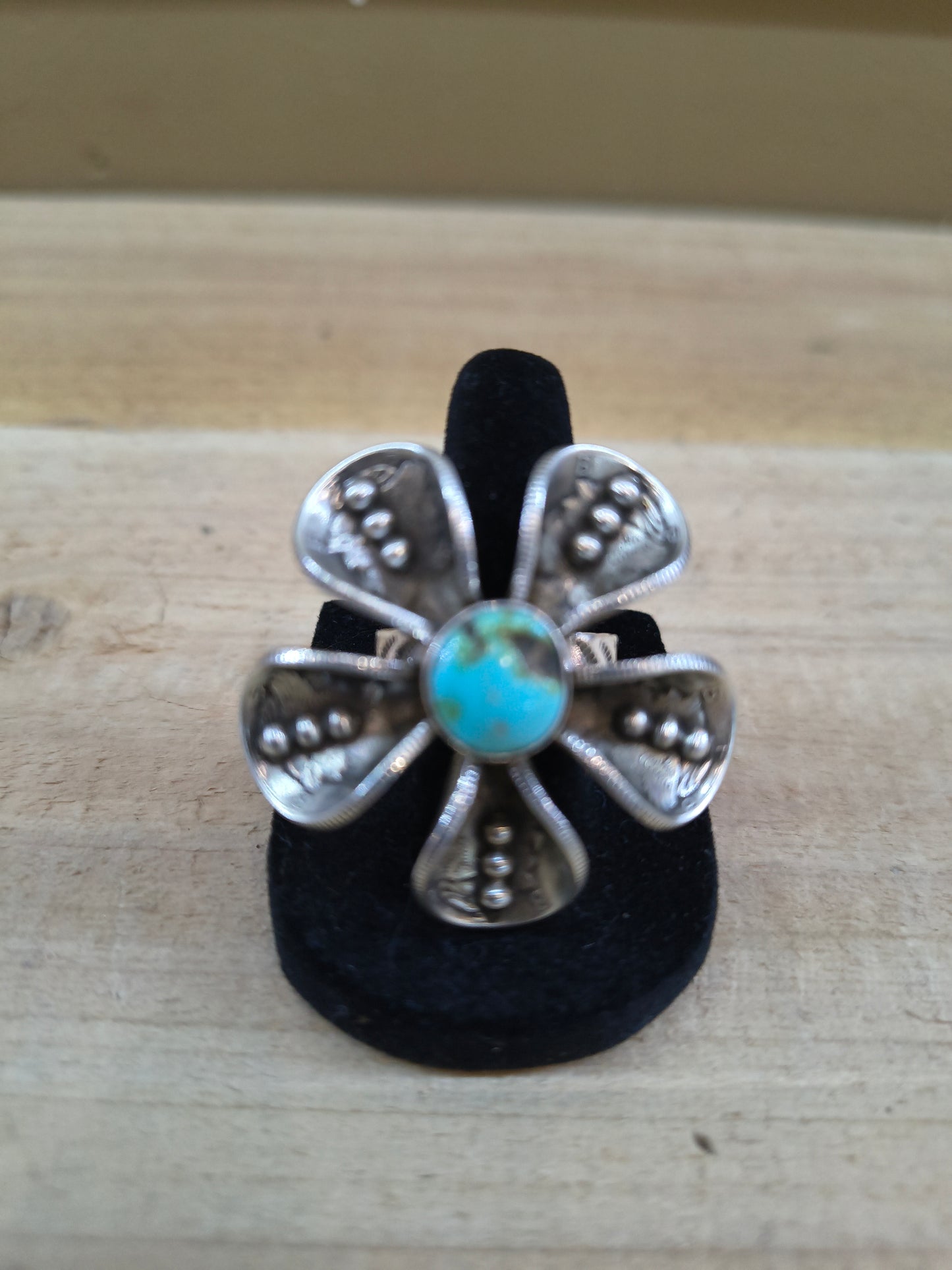 Sonoran Gold Mercury Dime Adjustable Ring by James Begay, Jr., Navajo