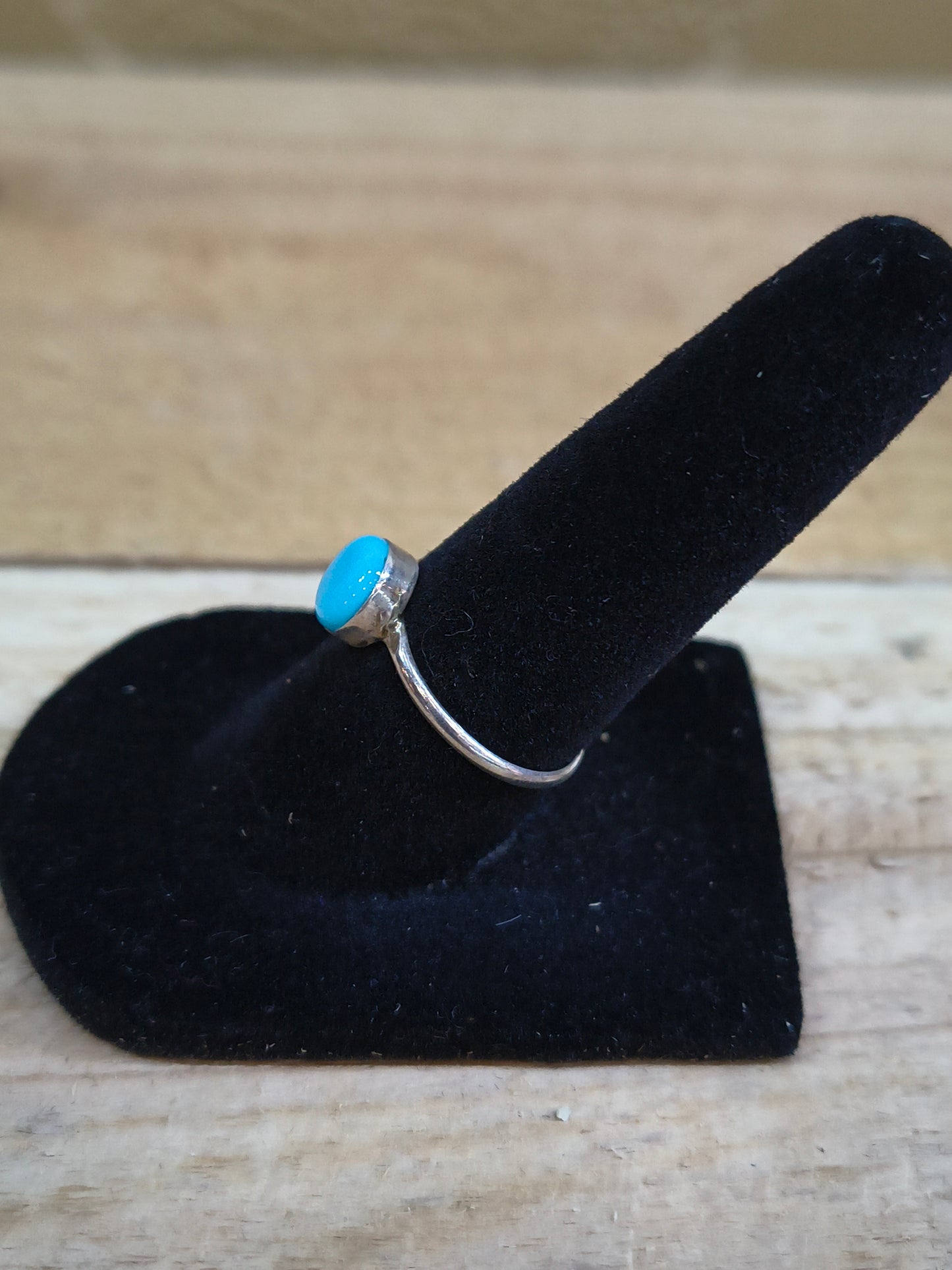 Round Turquoise Ring by Angie Rosetta, Zuni