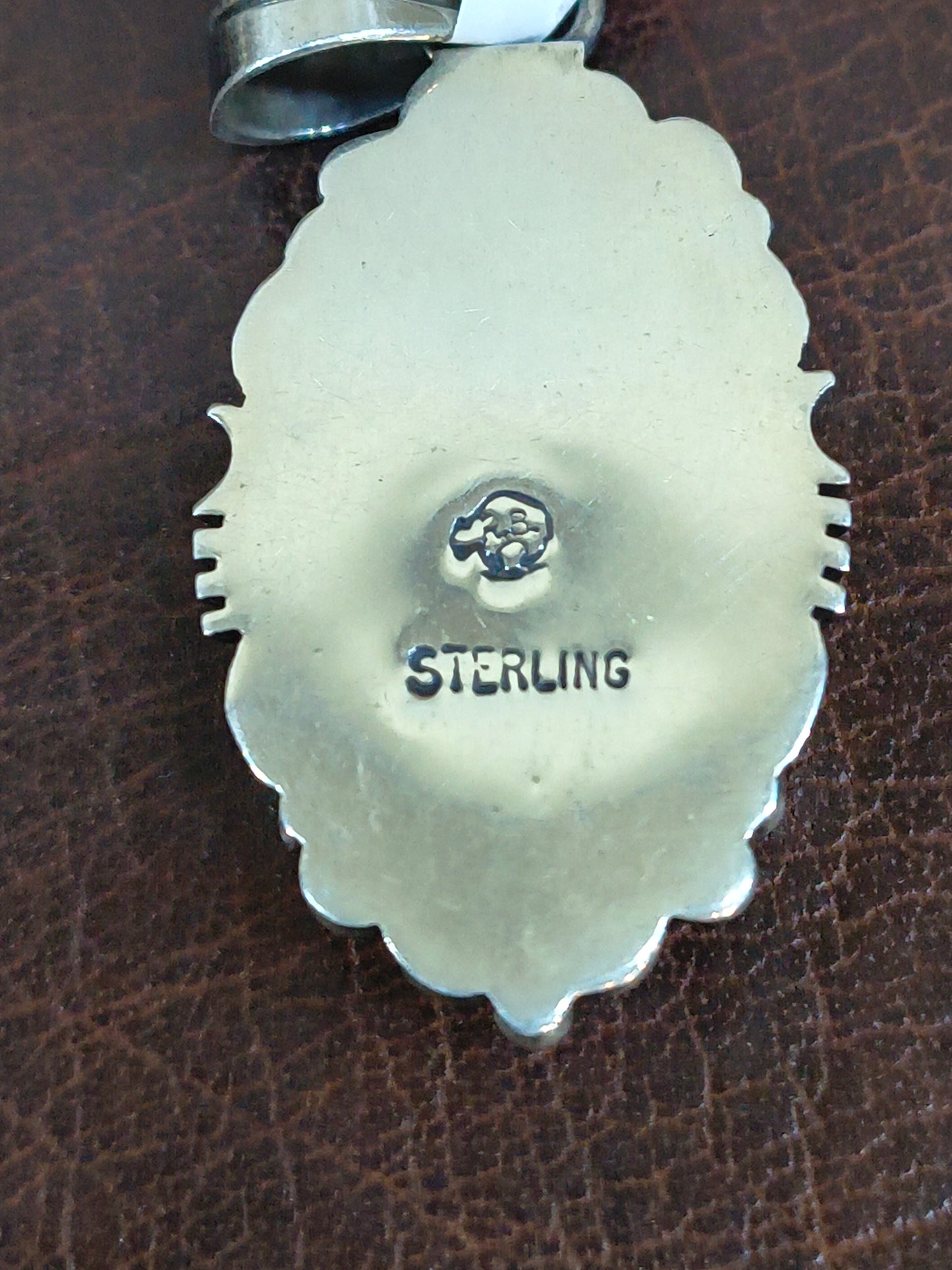 Palomino Turquoise Pendant with a 7mm Bale by Daniel Benally, Navajo