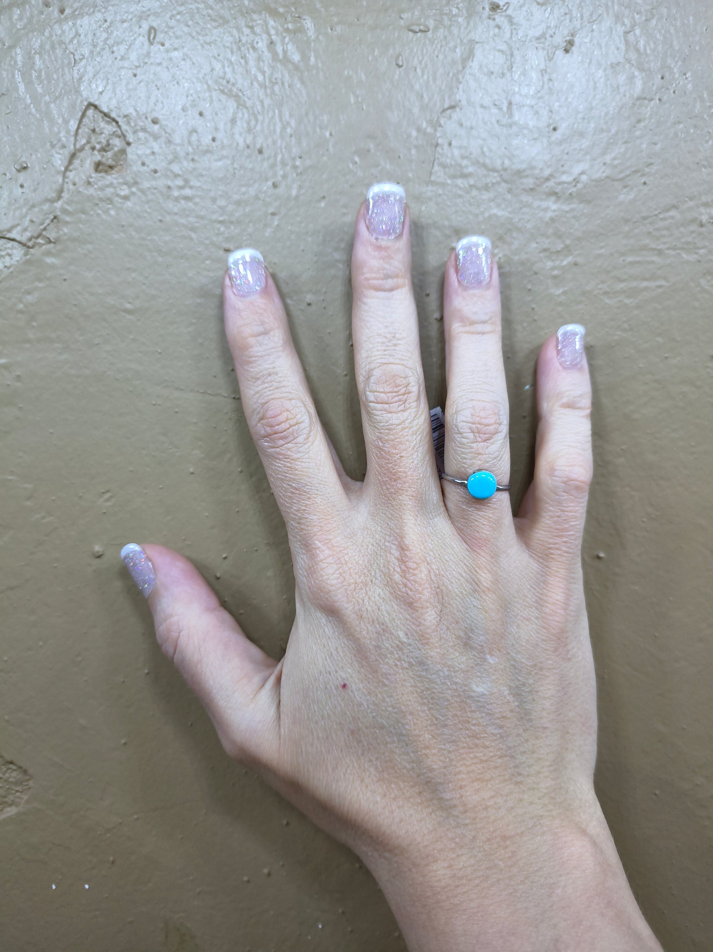 Round Turquoise Ring by Angie Rosetta, Zuni