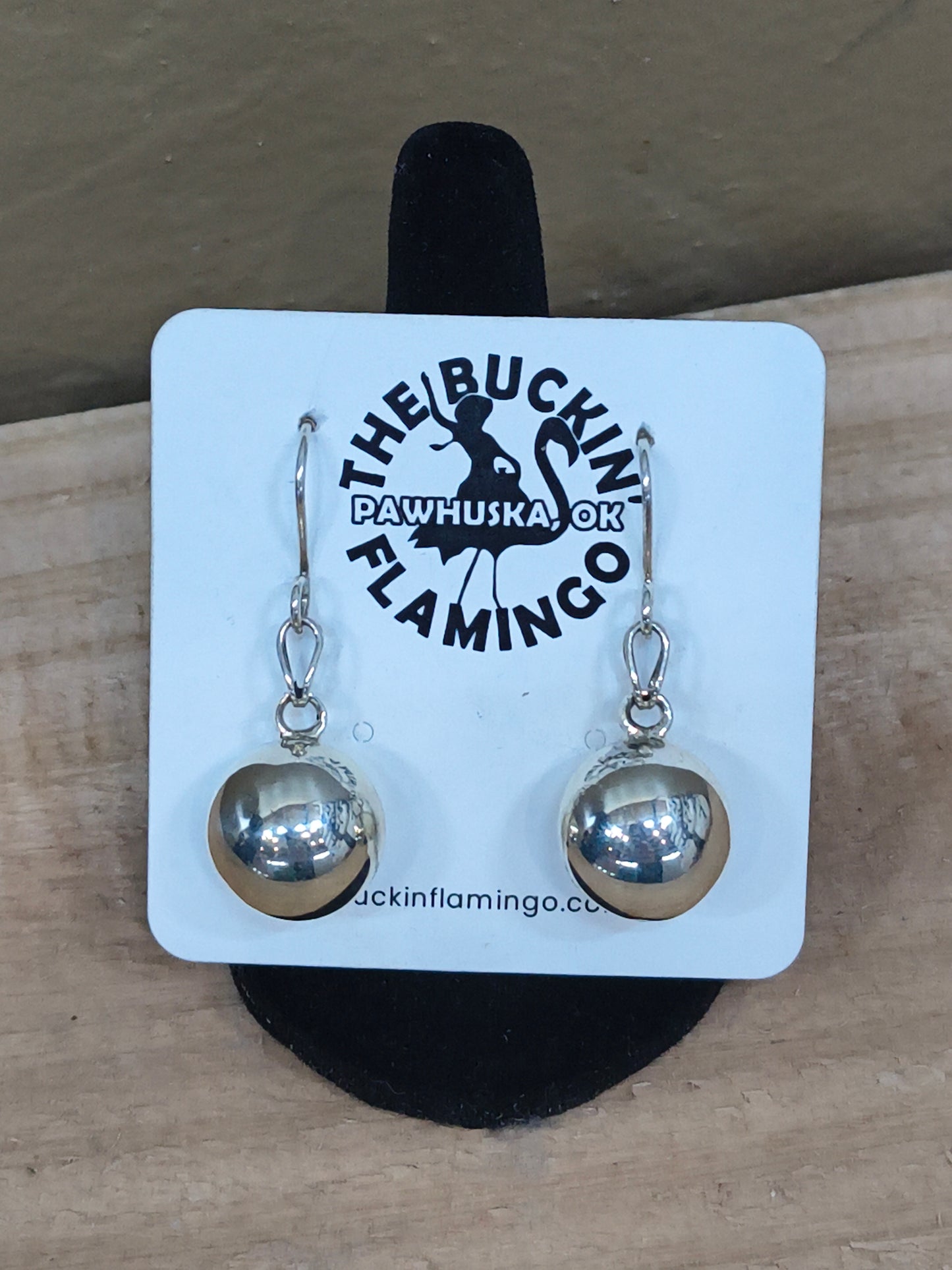 14mm Silver Ball Earrings