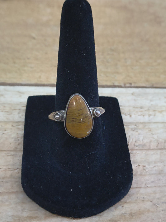 7.5 Royston Turquoise Ring by Scott Skeets, Navajo