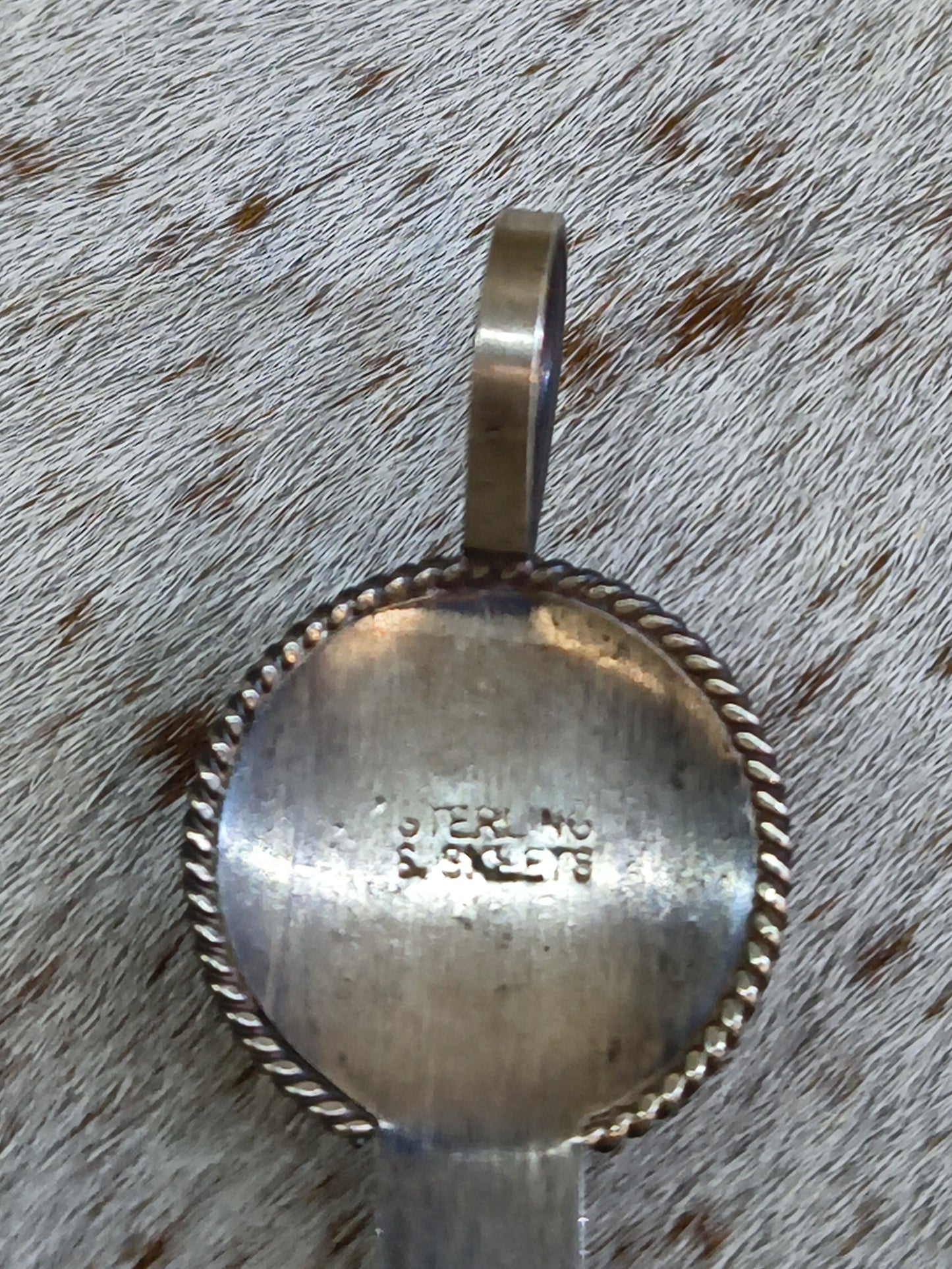 Thunder Mountain Turquoise Pendant 8mm Bail by Scott Skeets, Navajo