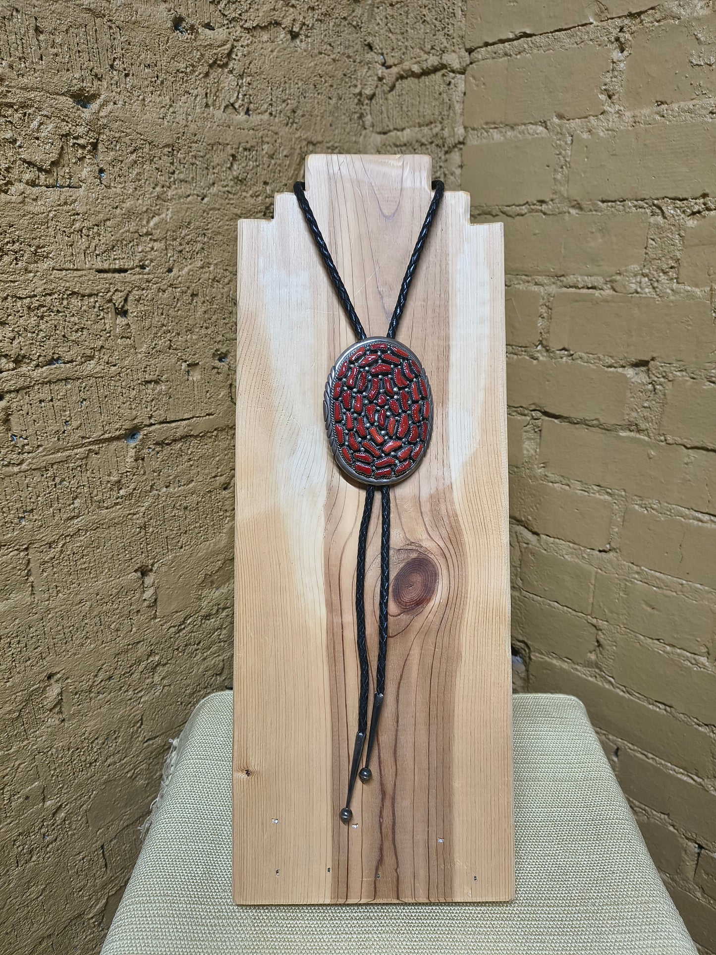 Coral Cluster Bolo Tie by JR