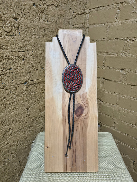 Coral Cluster Bolo Tie by JR