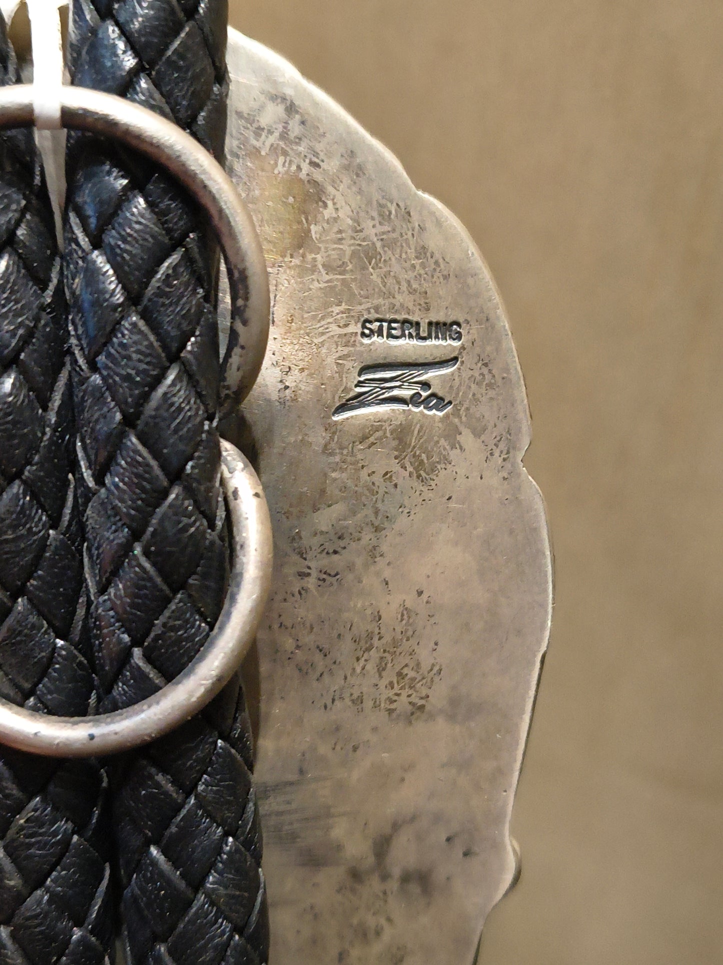 Bolo with Oval Golden Hills Turquoise by Zia, Navajo