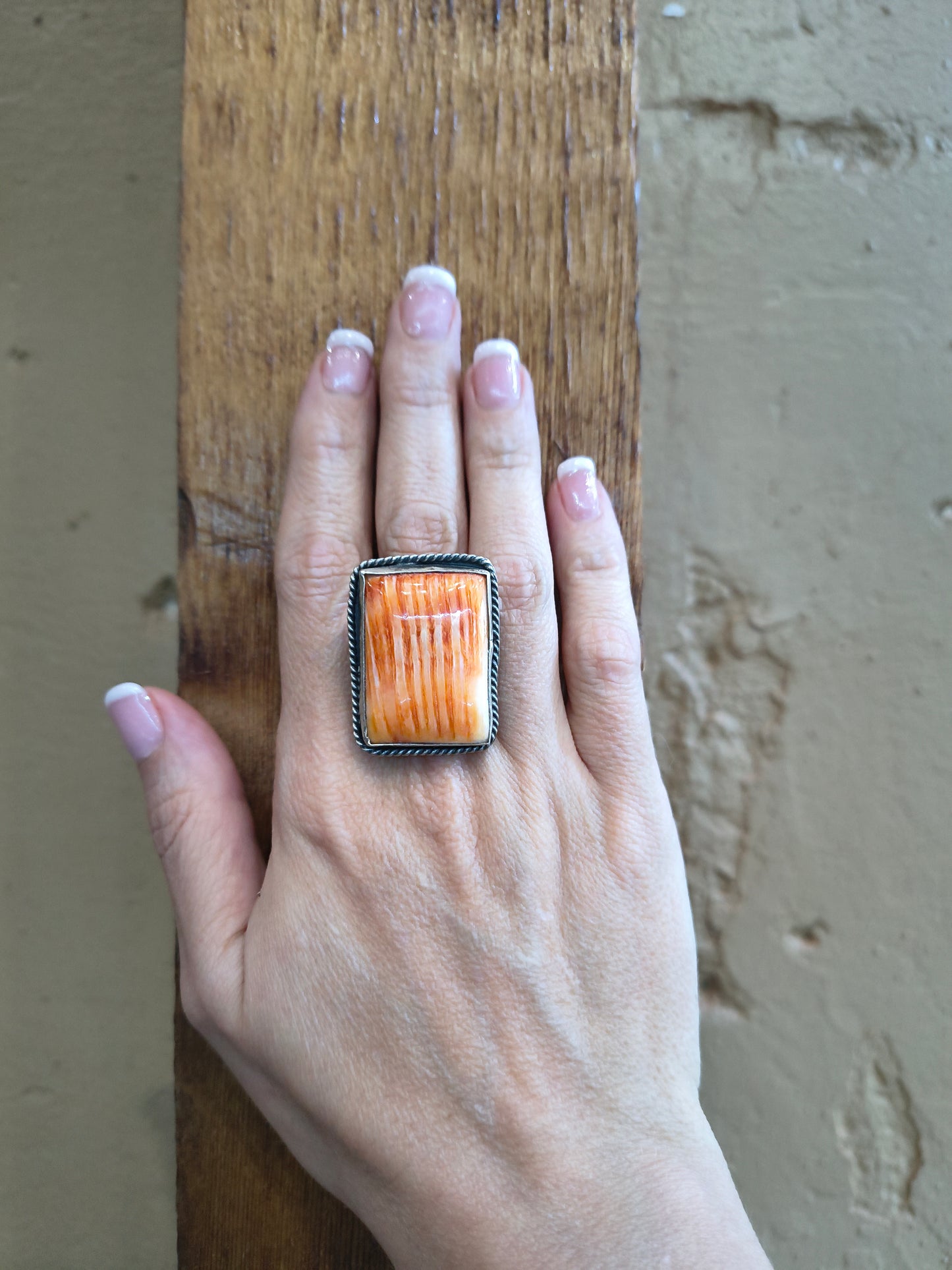 12.0 Orange Spiny Oyster Ring