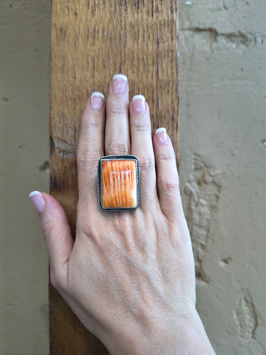 12.0 Orange Spiny Oyster Ring