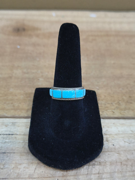 6.0 Turquoise Inlay Band Ring