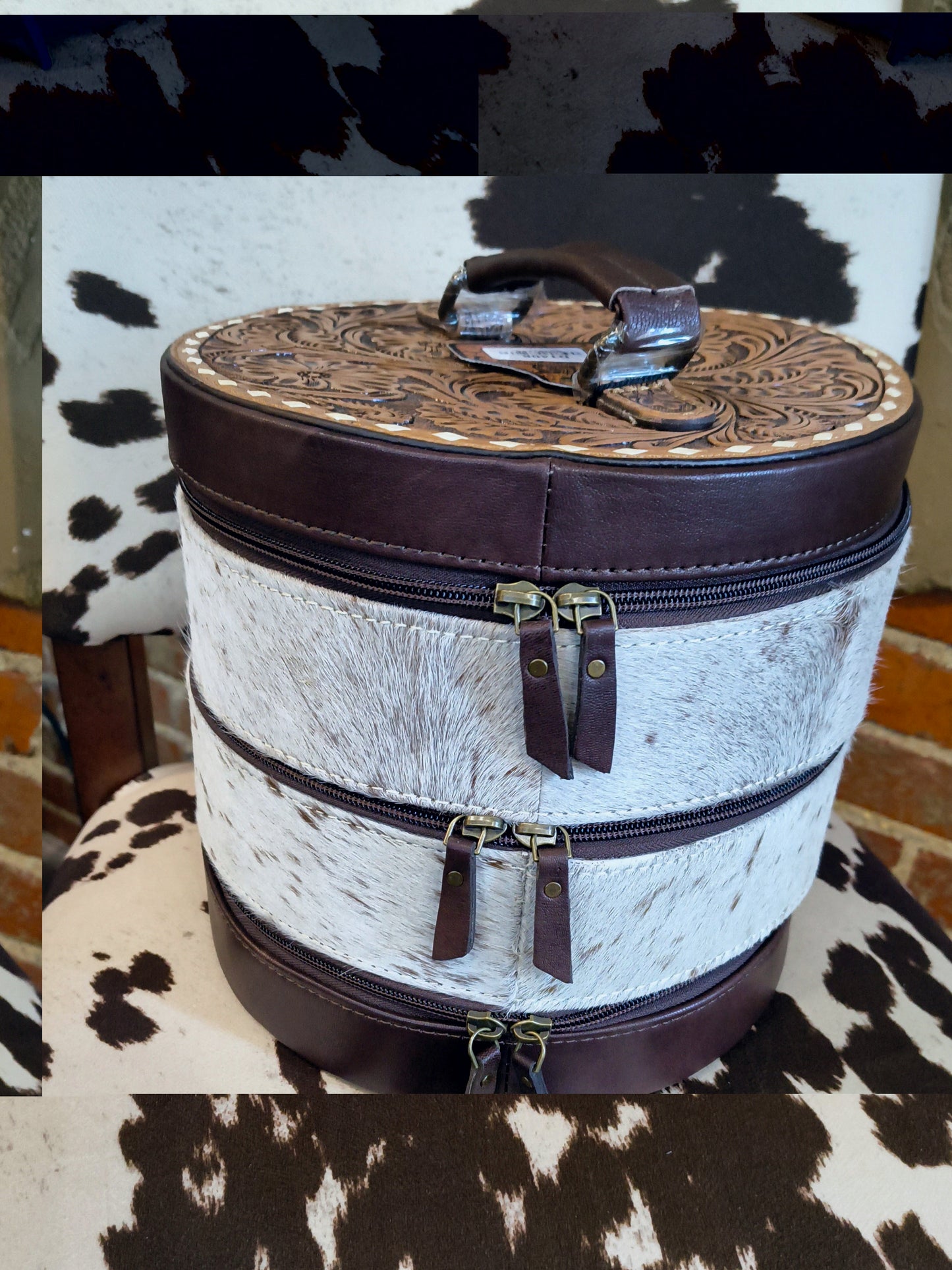 Triple Stack Round Jewelry Box