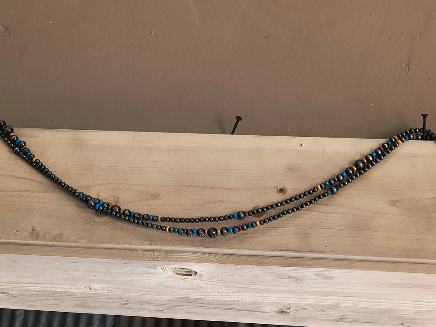 16 Foot Navajo Pearl with Turquoise & Spiny Oyster Necklace