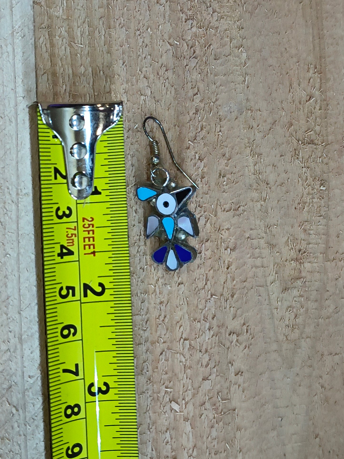 Multi-Stone Bird Hook Earrings