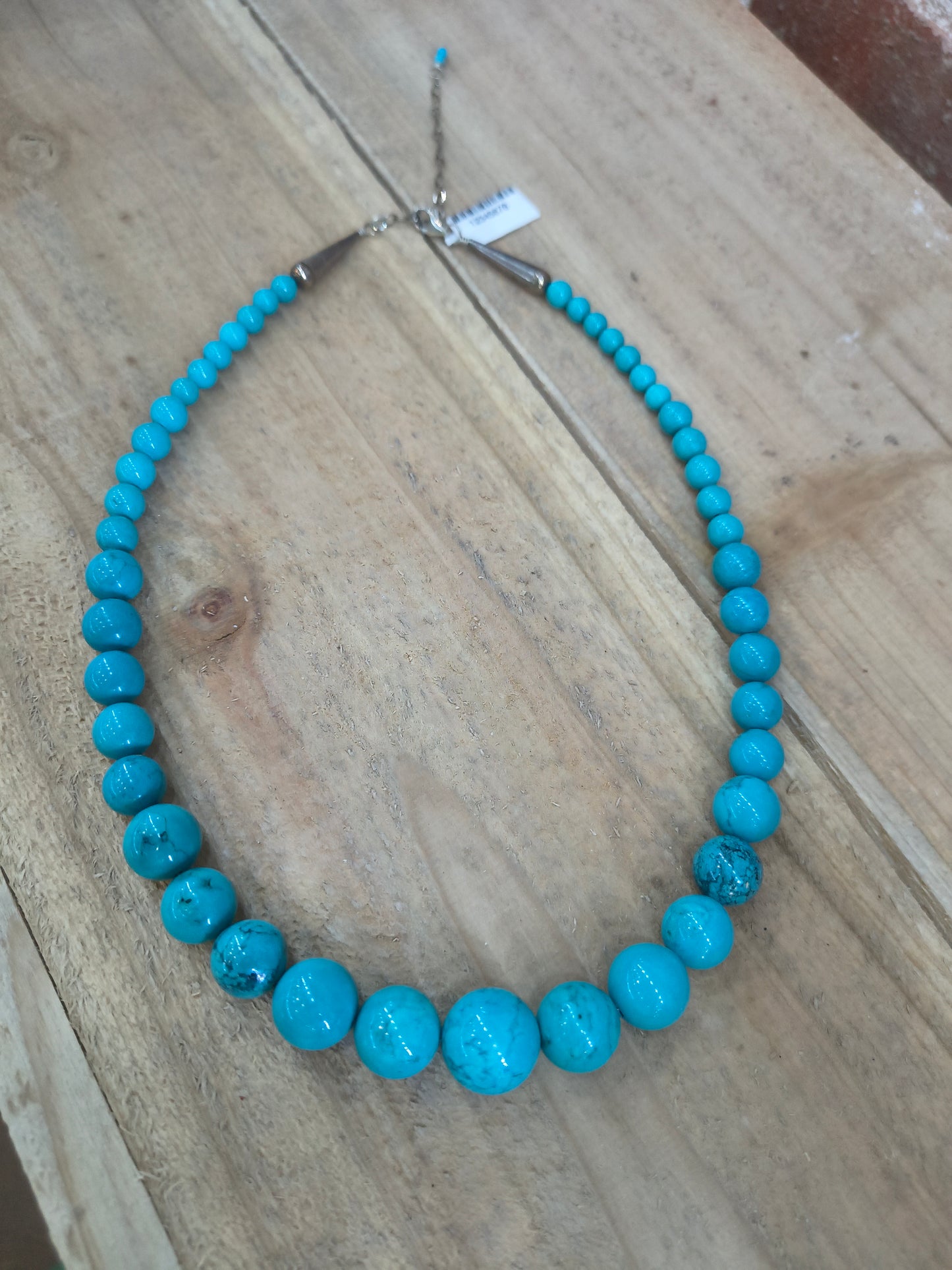 18" Graduated Turquoise Beads