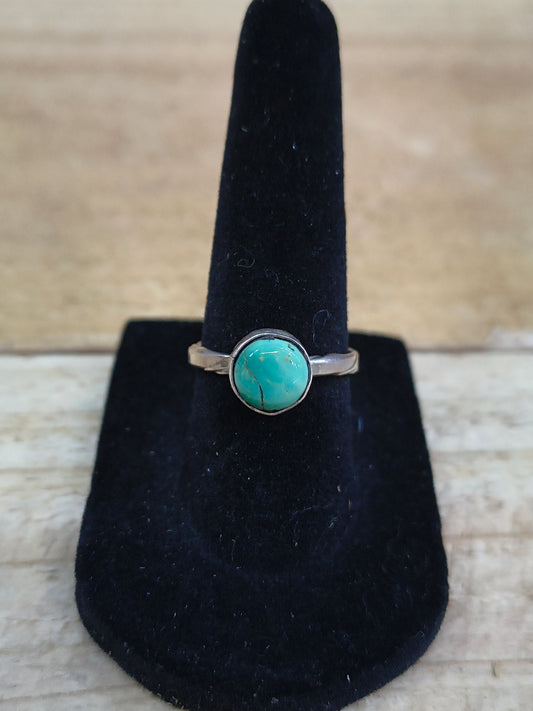 6.0 Sonoran Gold Turquoise Round Rings